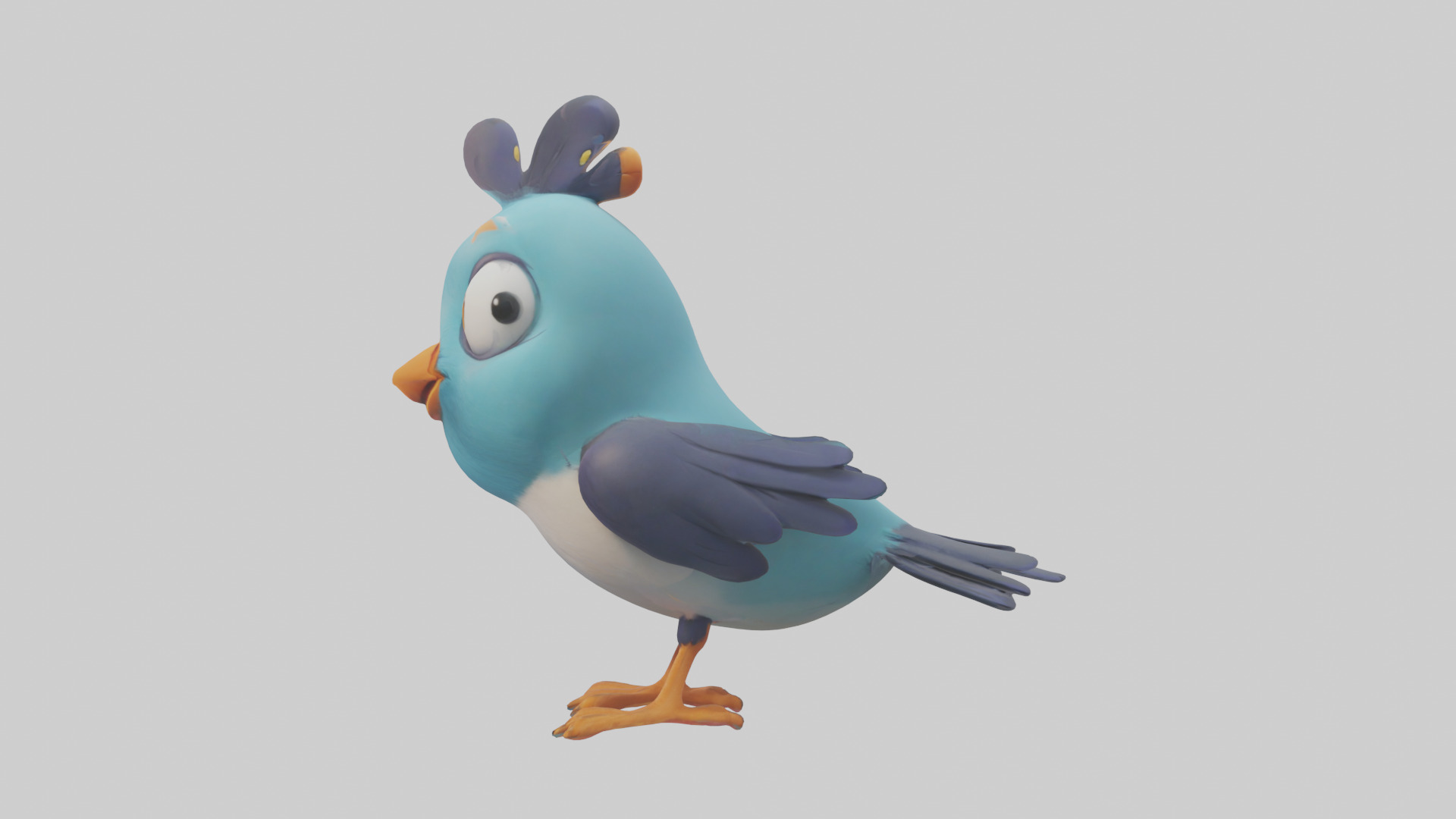 Cartoon Bird model 3D model_12