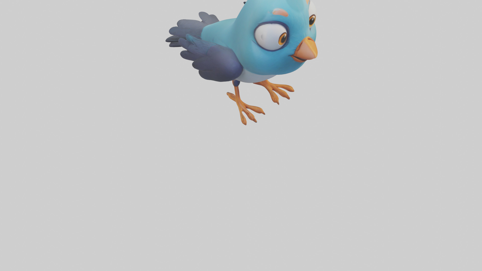 Cartoon Bird model 3D model_6