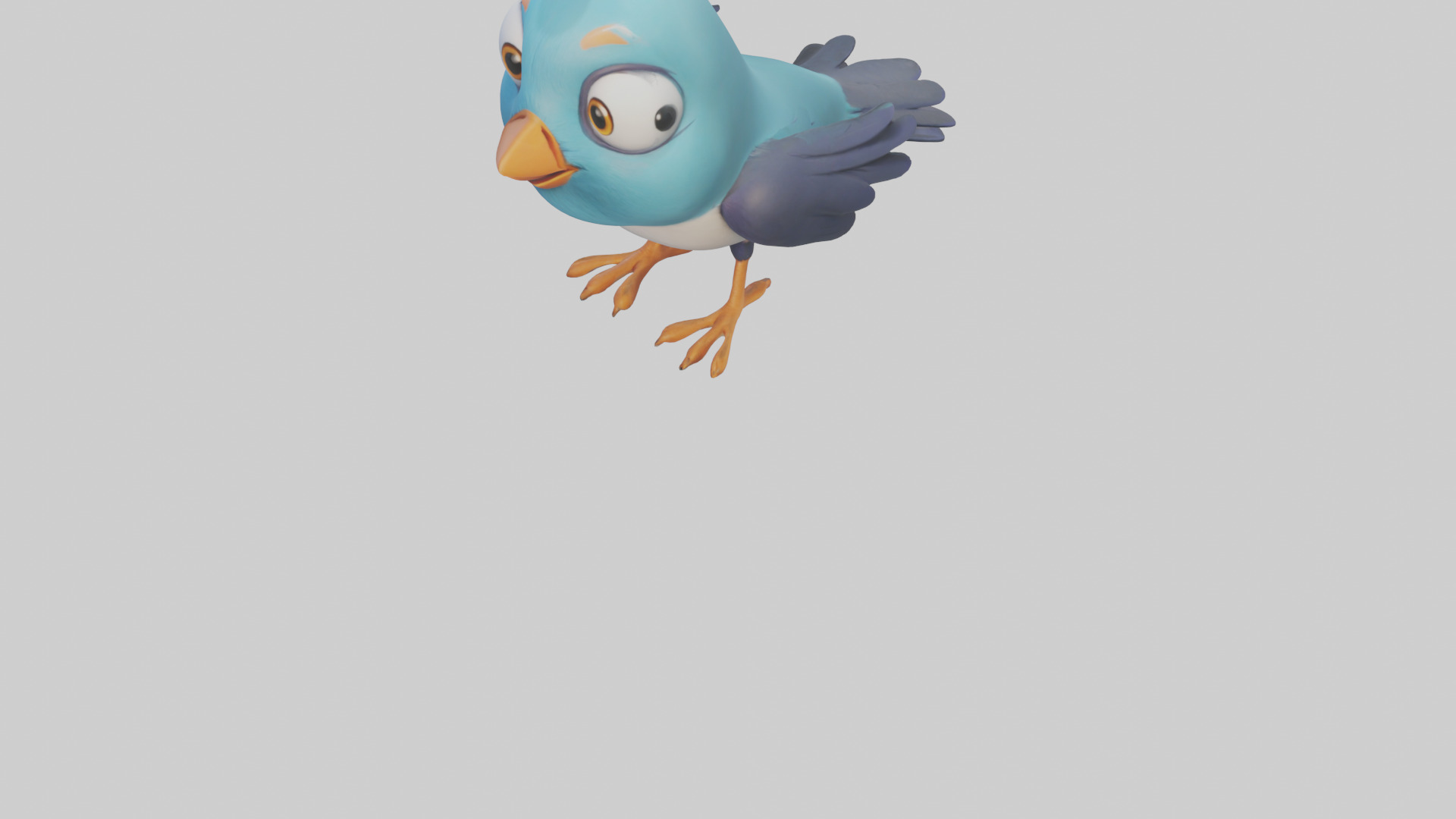 Cartoon Bird model 3D model_5