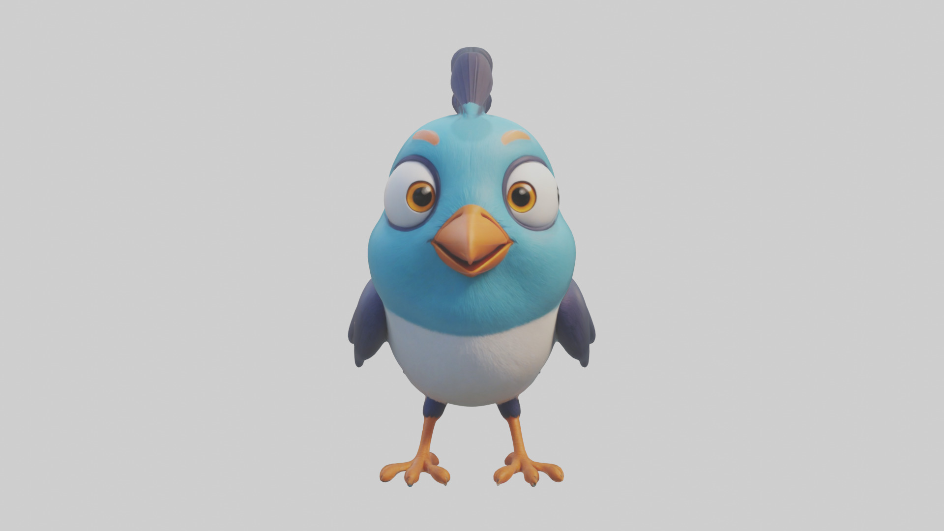 Cartoon Bird model 3D model_9