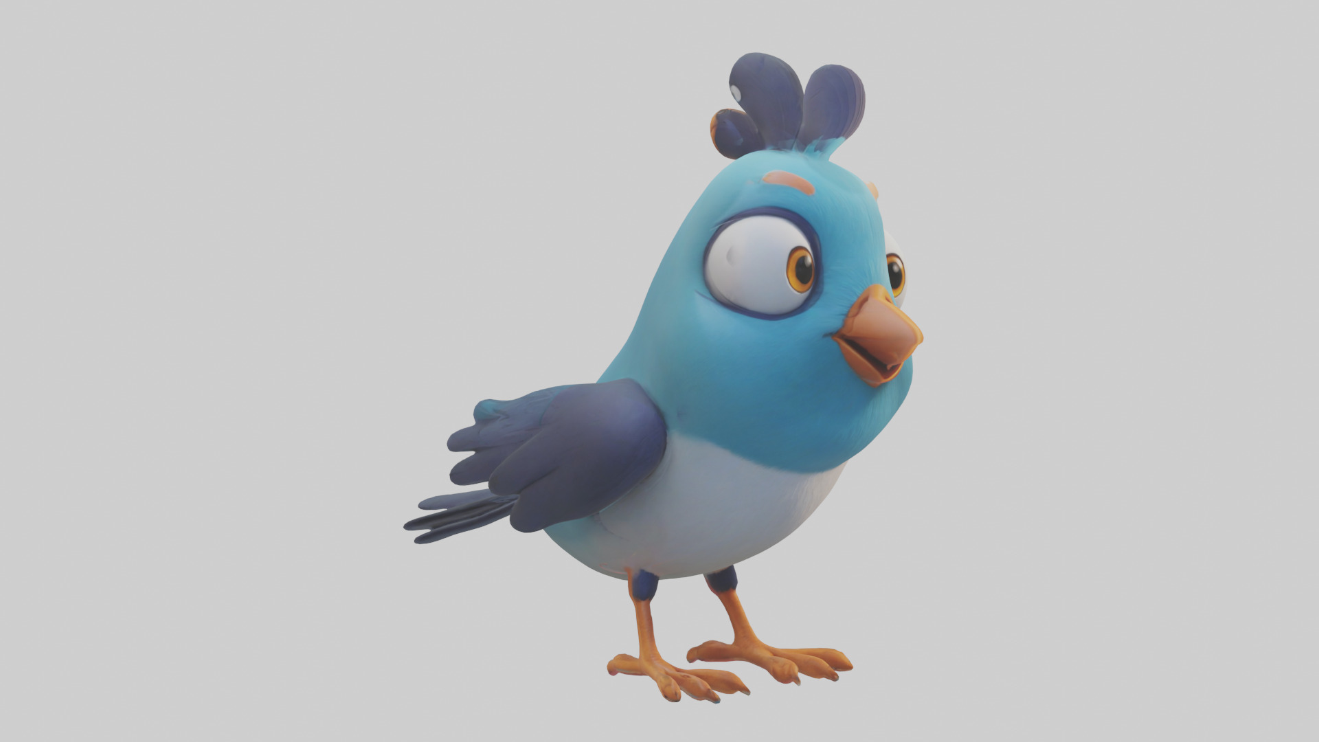 Cartoon Bird model 3D model_11
