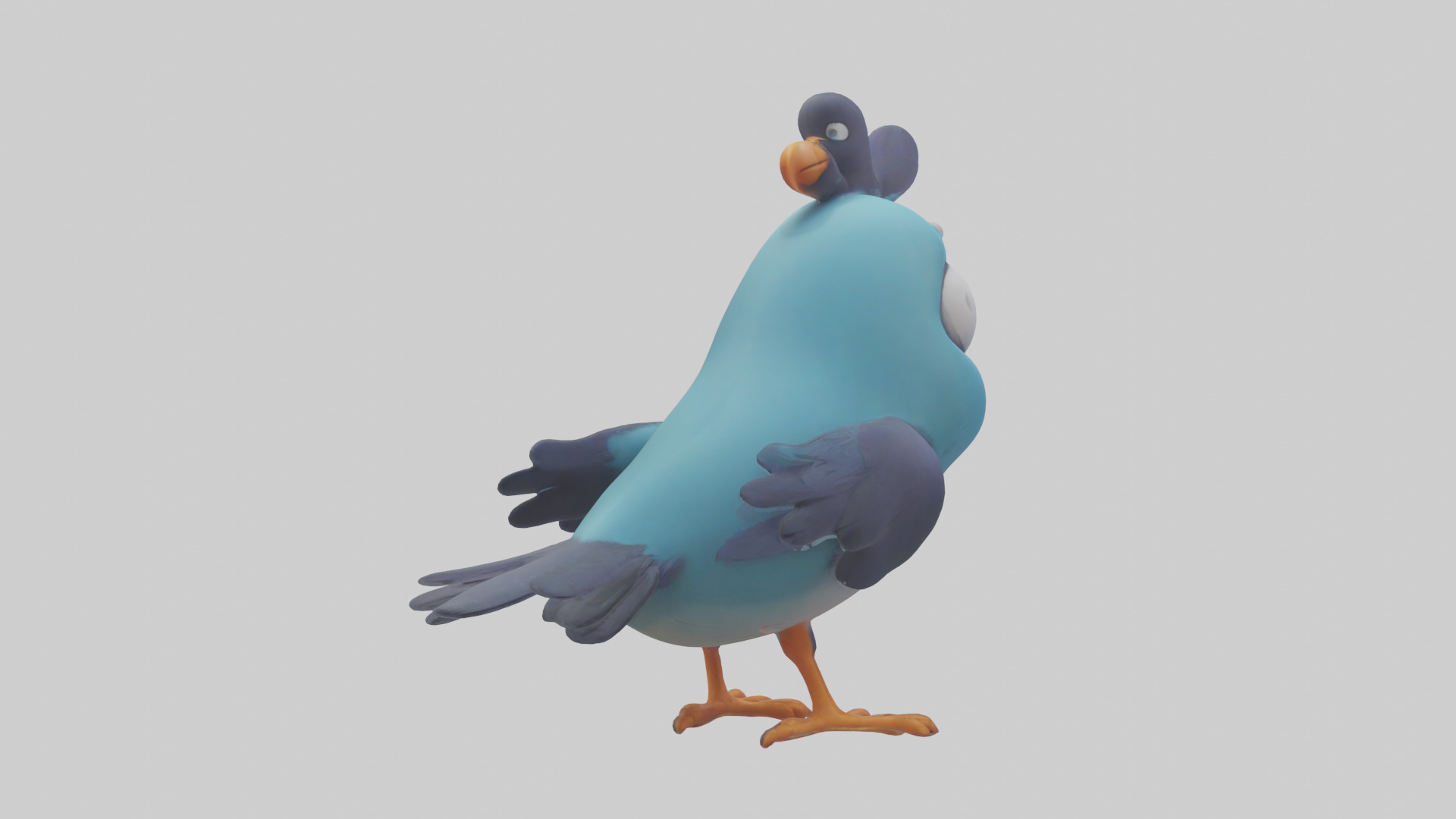 Cartoon Bird model 3D model_2