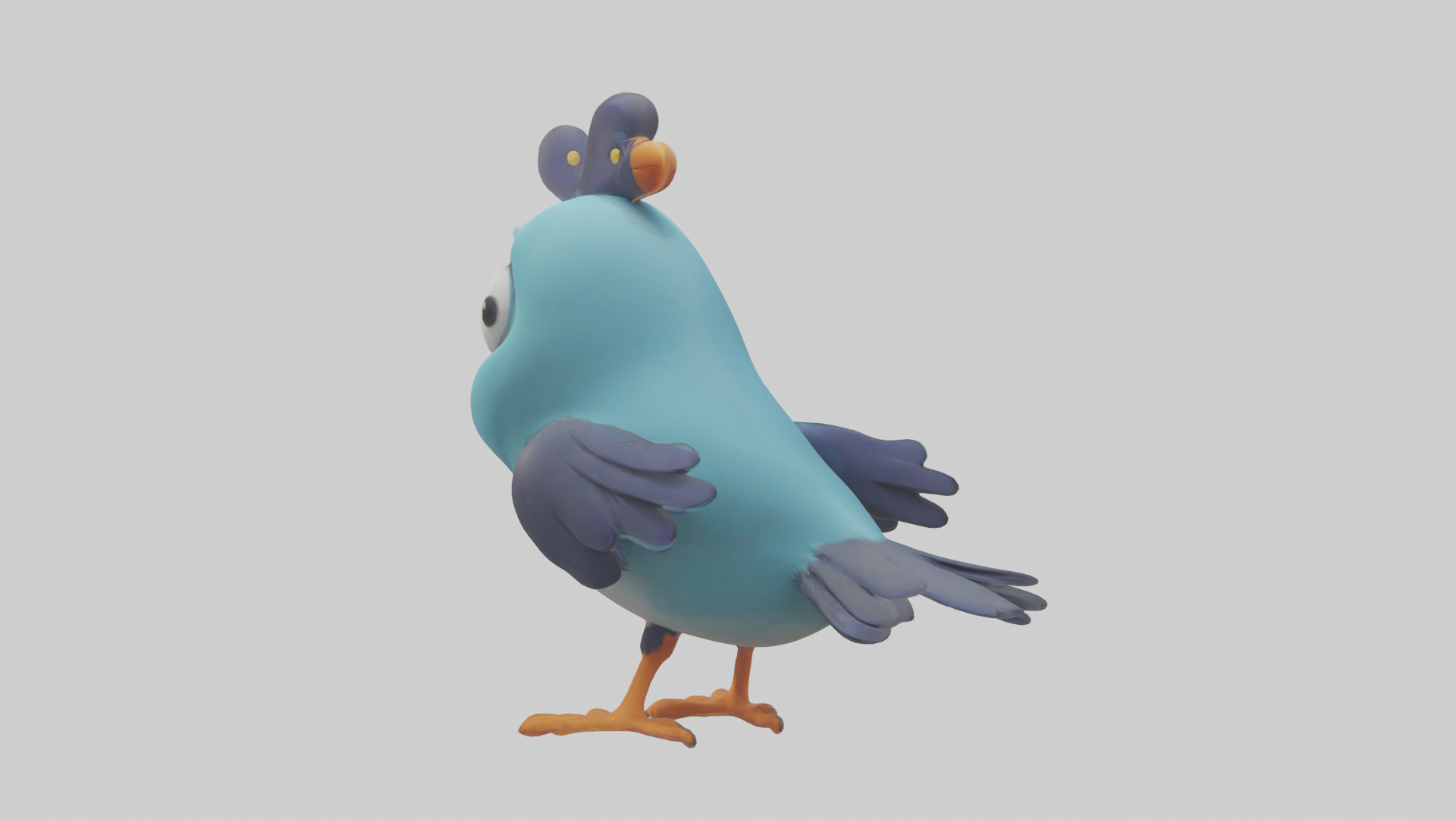 Cartoon Bird model 3D model_1