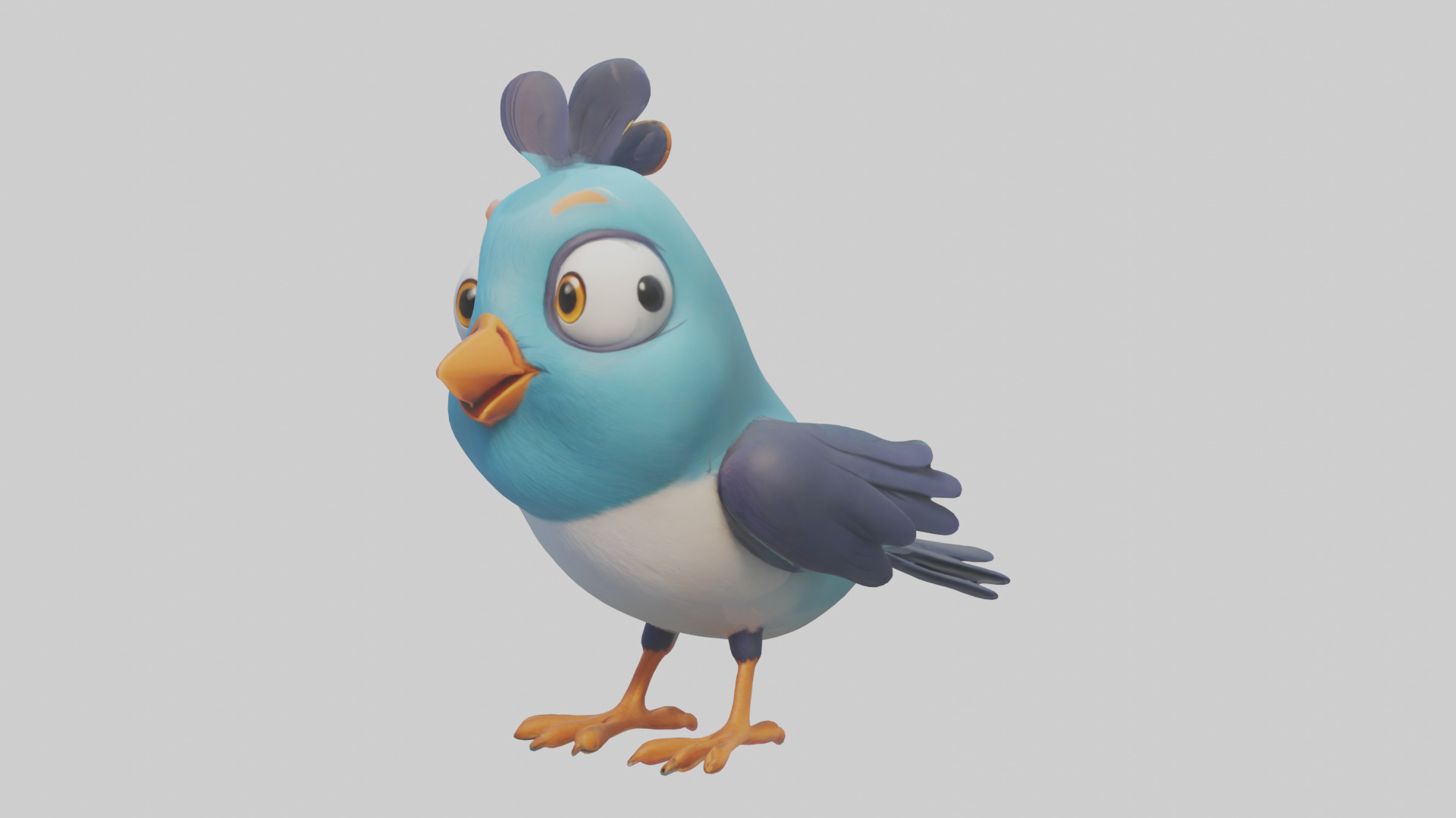 Cartoon Bird model 3D model_10