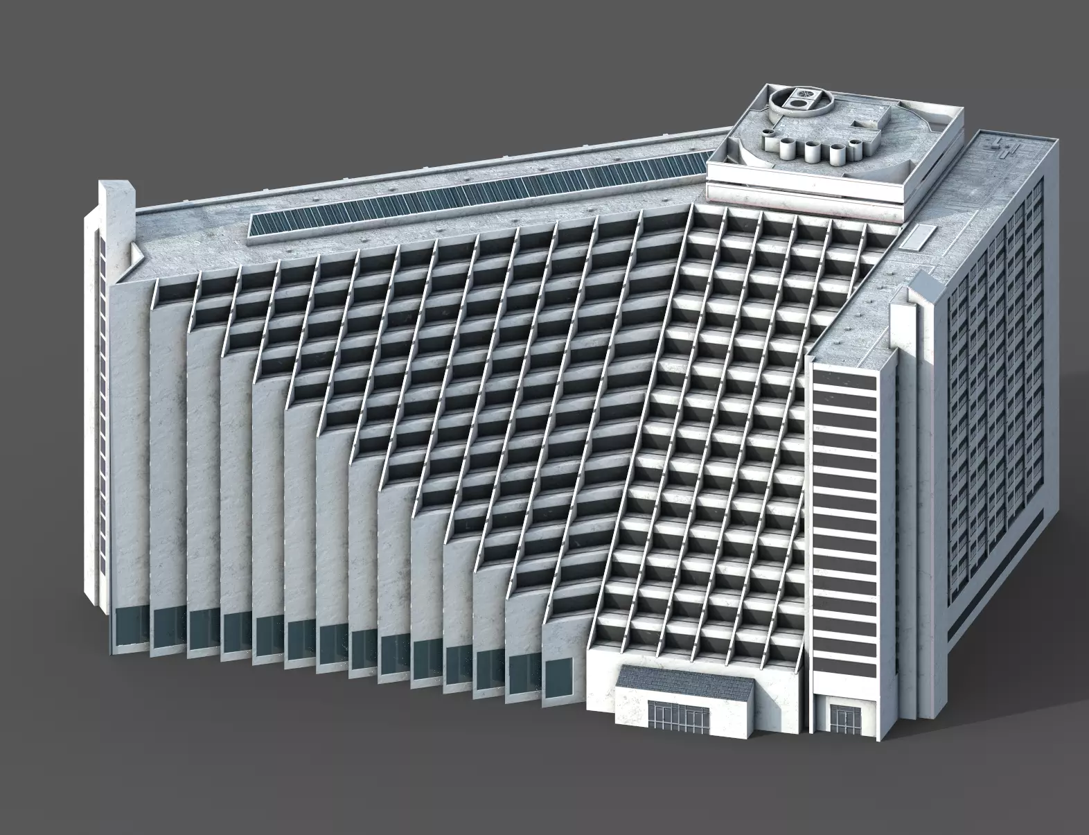 Hyatt Regency San Francisco Low-poly 3D model_0