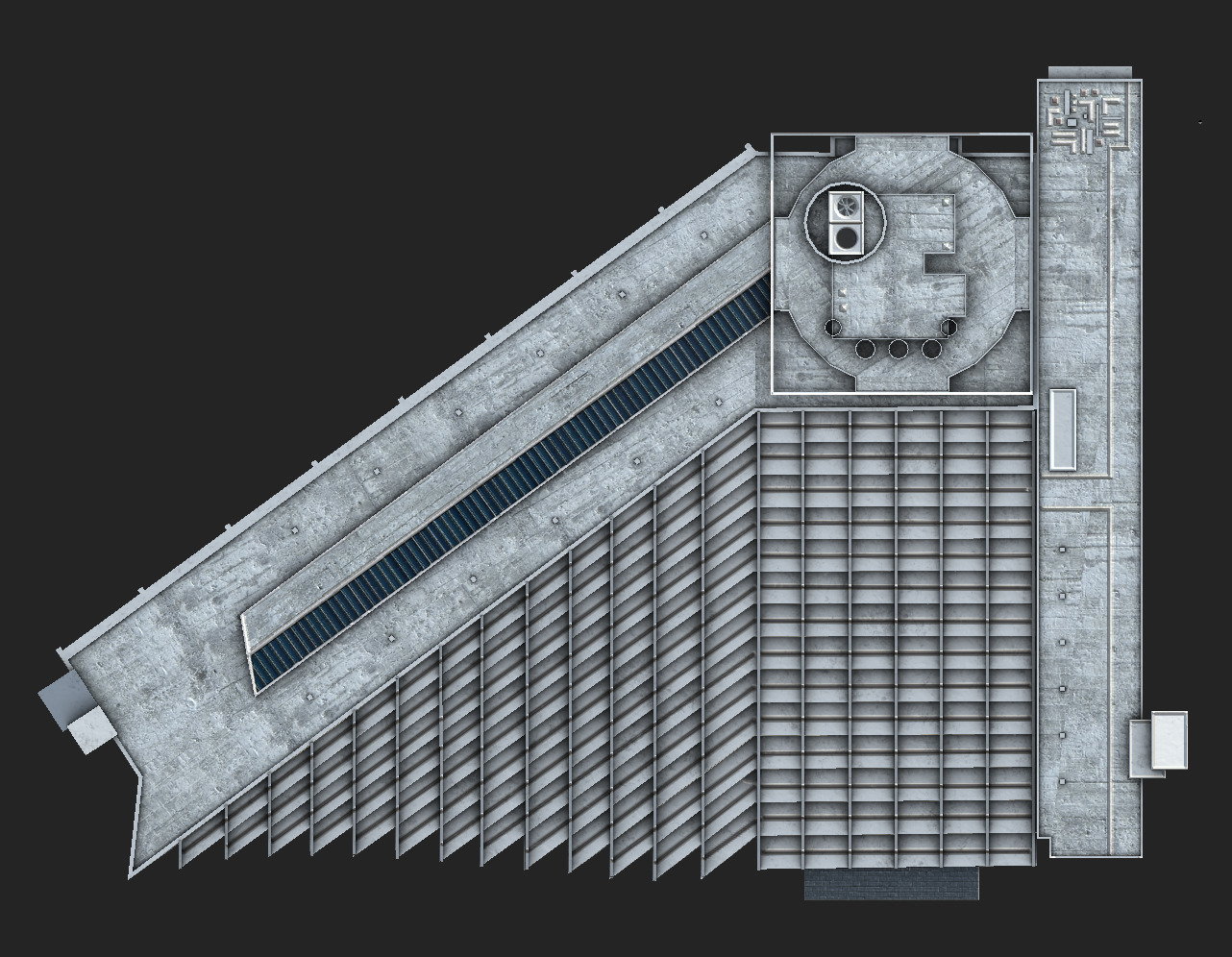 Hyatt Regency San Francisco Low-poly 3D model_2