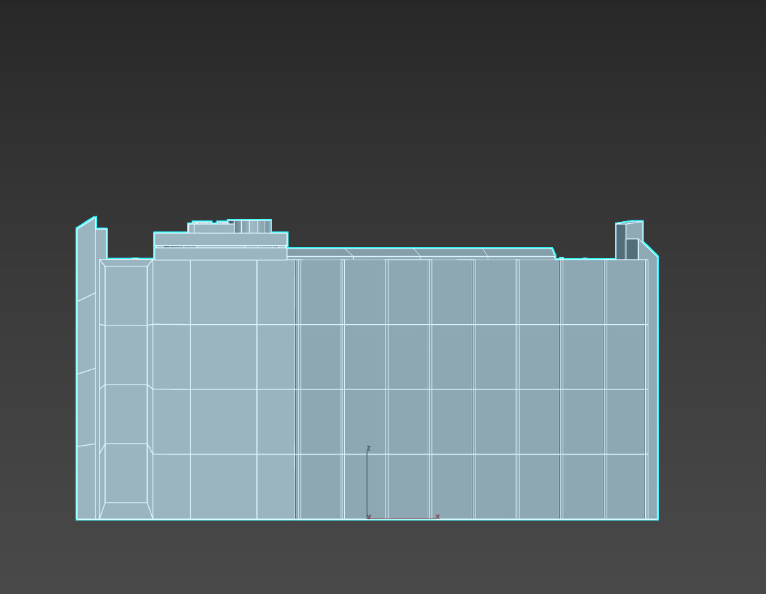 Hyatt Regency San Francisco Low-poly 3D model_14