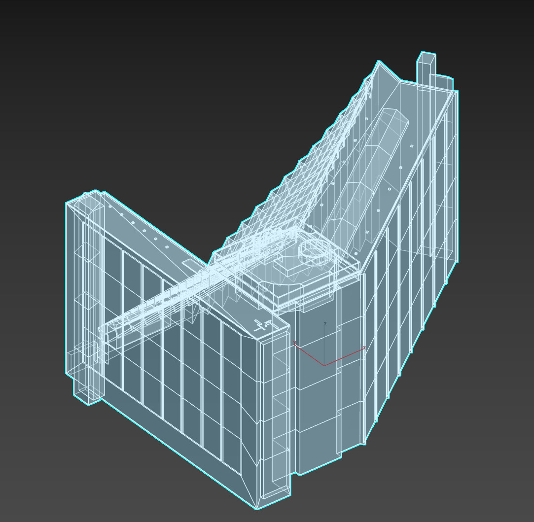 Hyatt Regency San Francisco Low-poly 3D model_20