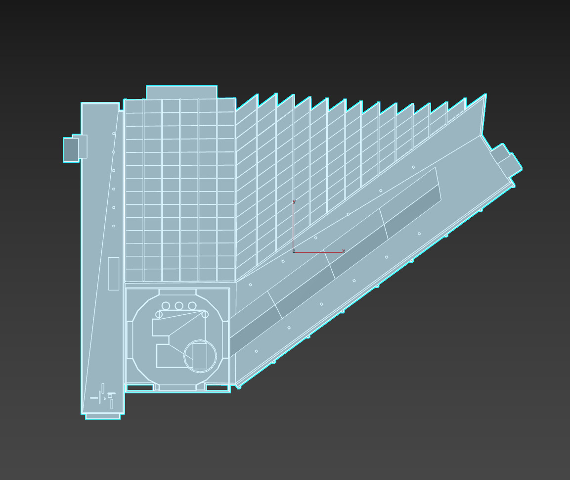 Hyatt Regency San Francisco Low-poly 3D model_16