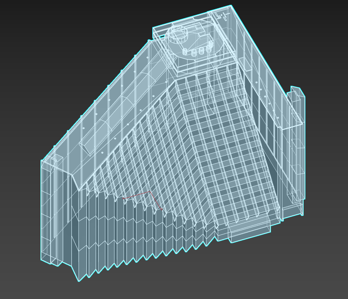 Hyatt Regency San Francisco Low-poly 3D model_18