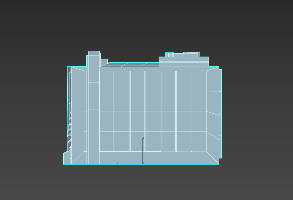 Hyatt Regency San Francisco Low-poly 3D model_13