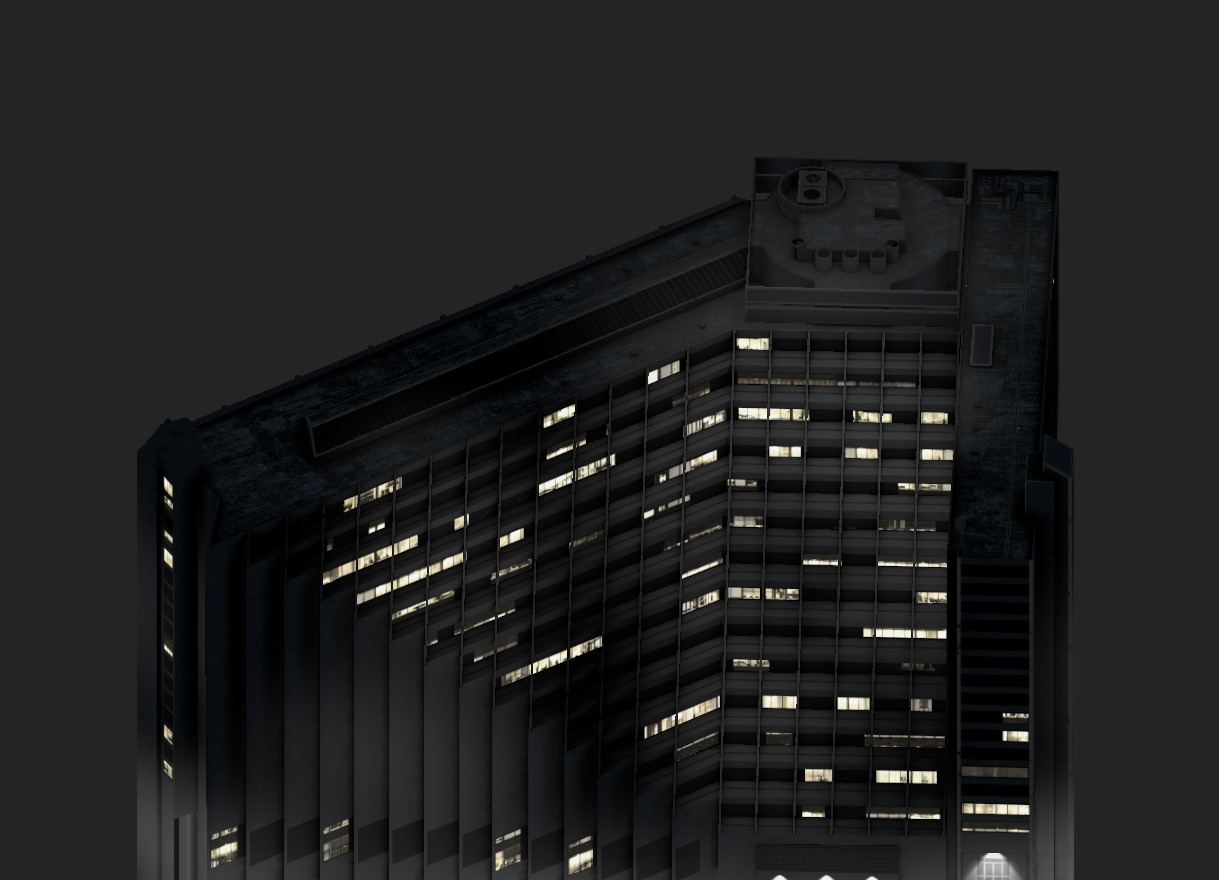 Hyatt Regency San Francisco Low-poly 3D model_21