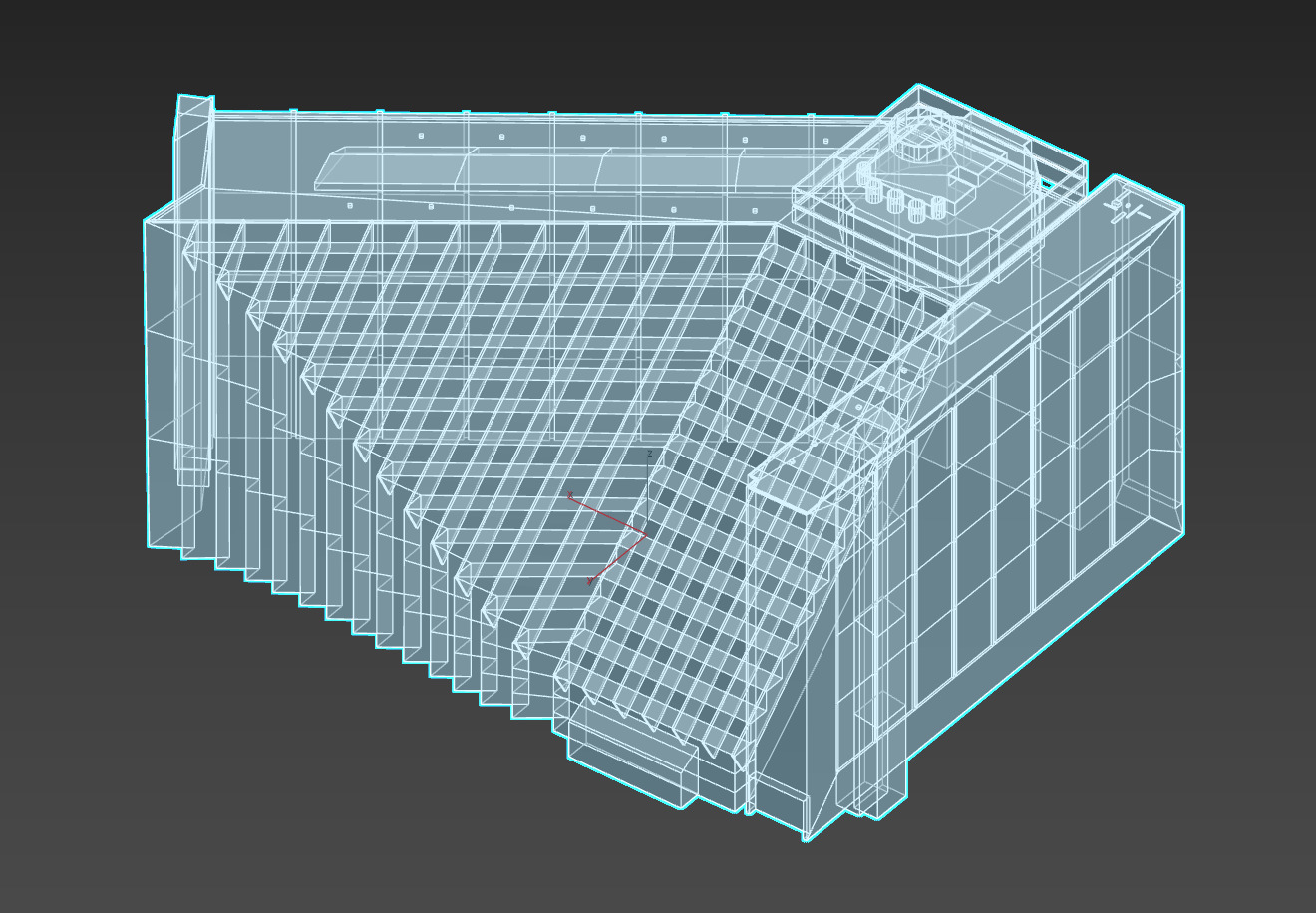 Hyatt Regency San Francisco Low-poly 3D model_19