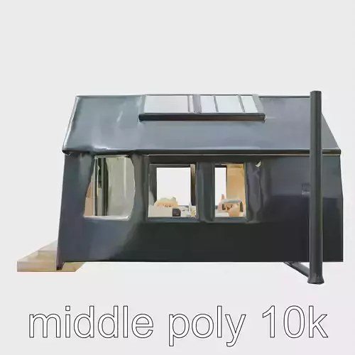 A-frame Cabin with Black Exterior model pack