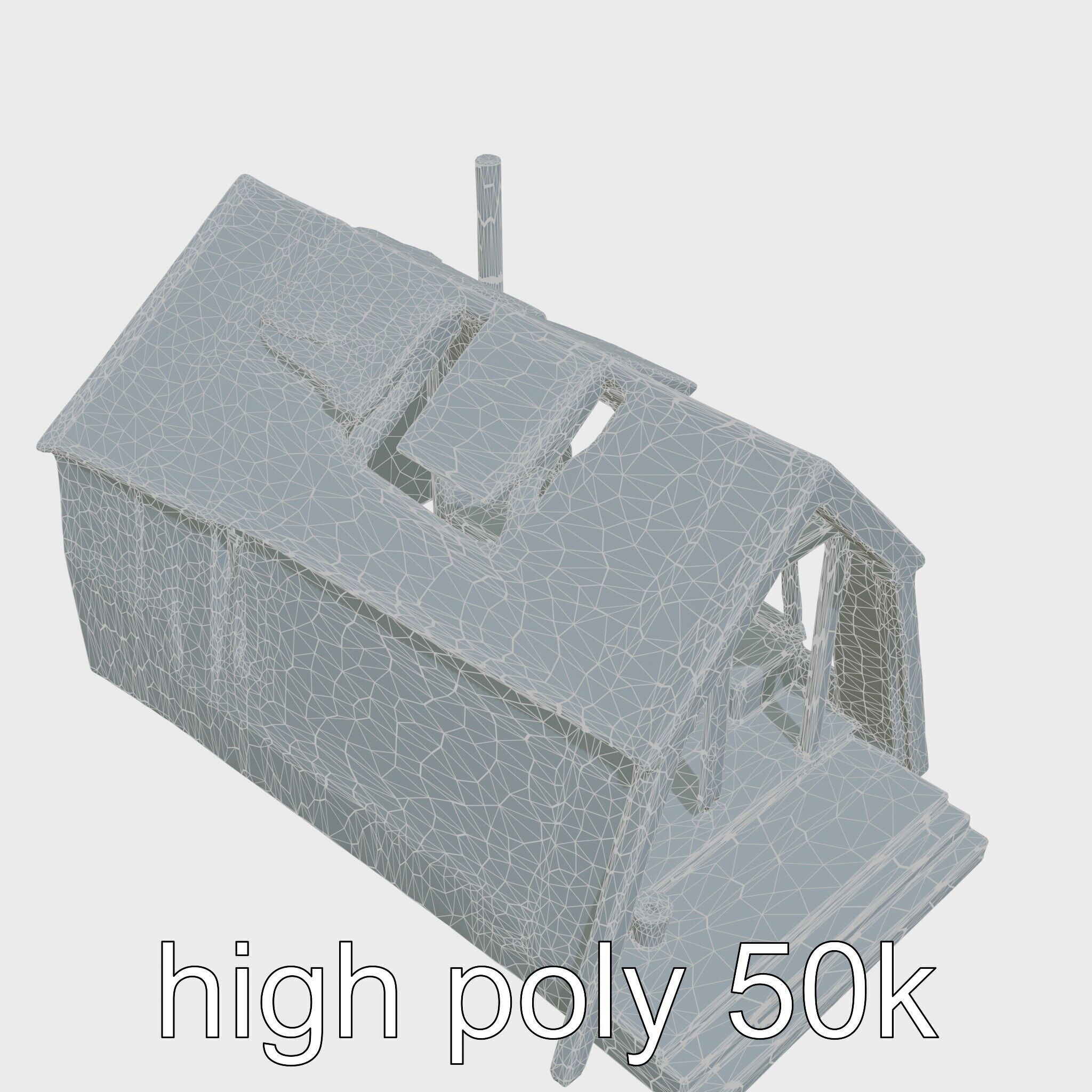 A-frame Cabin with Black Exterior model pack Low-poly 3D model_28