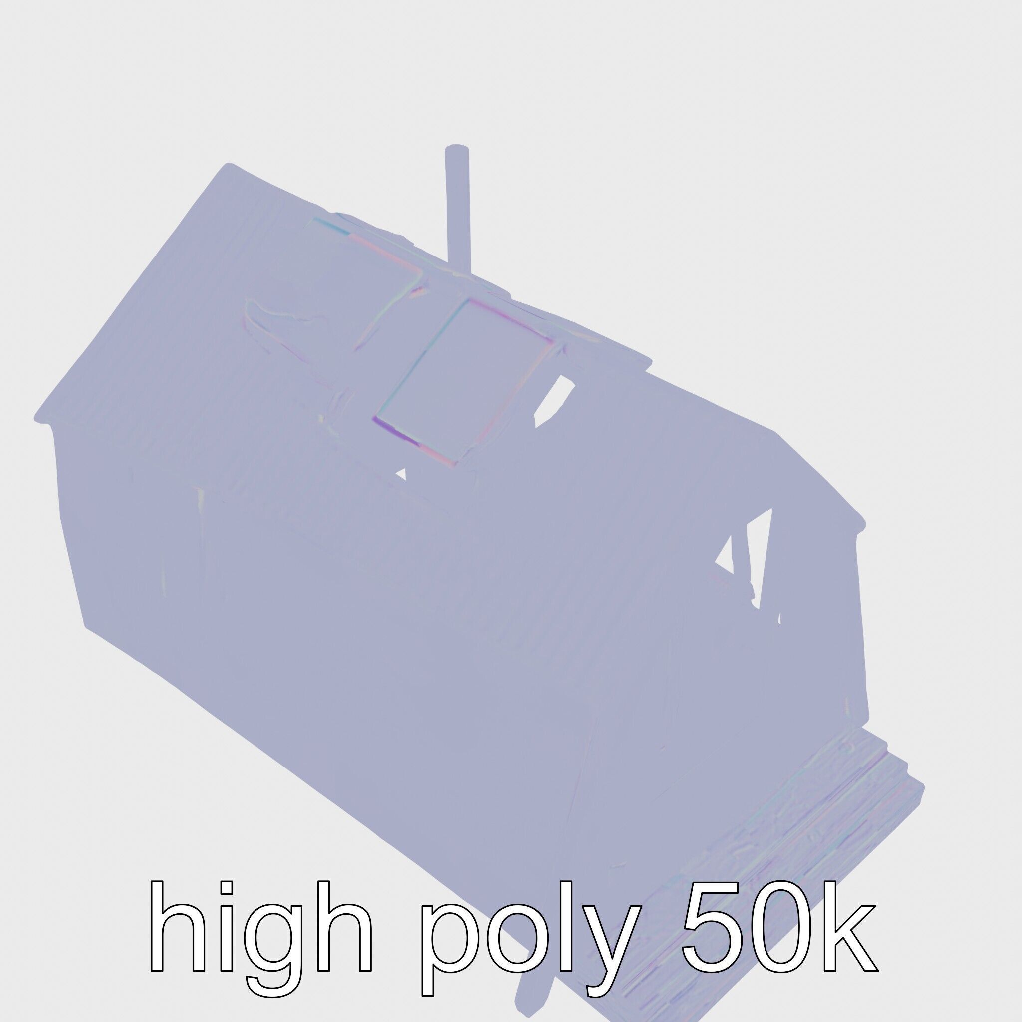 A-frame Cabin with Black Exterior model pack Low-poly 3D model_15