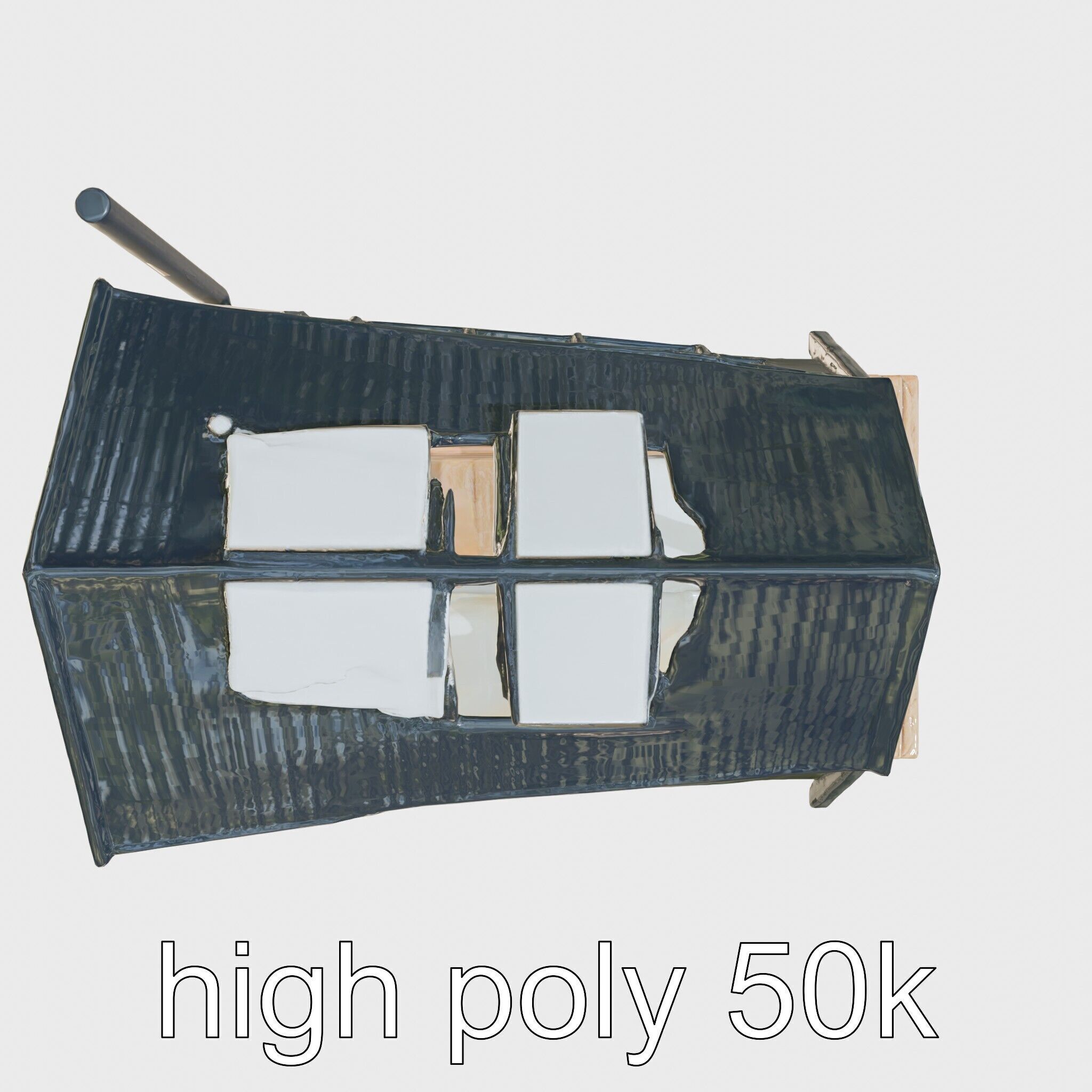 A-frame Cabin with Black Exterior model pack Low-poly 3D model_11