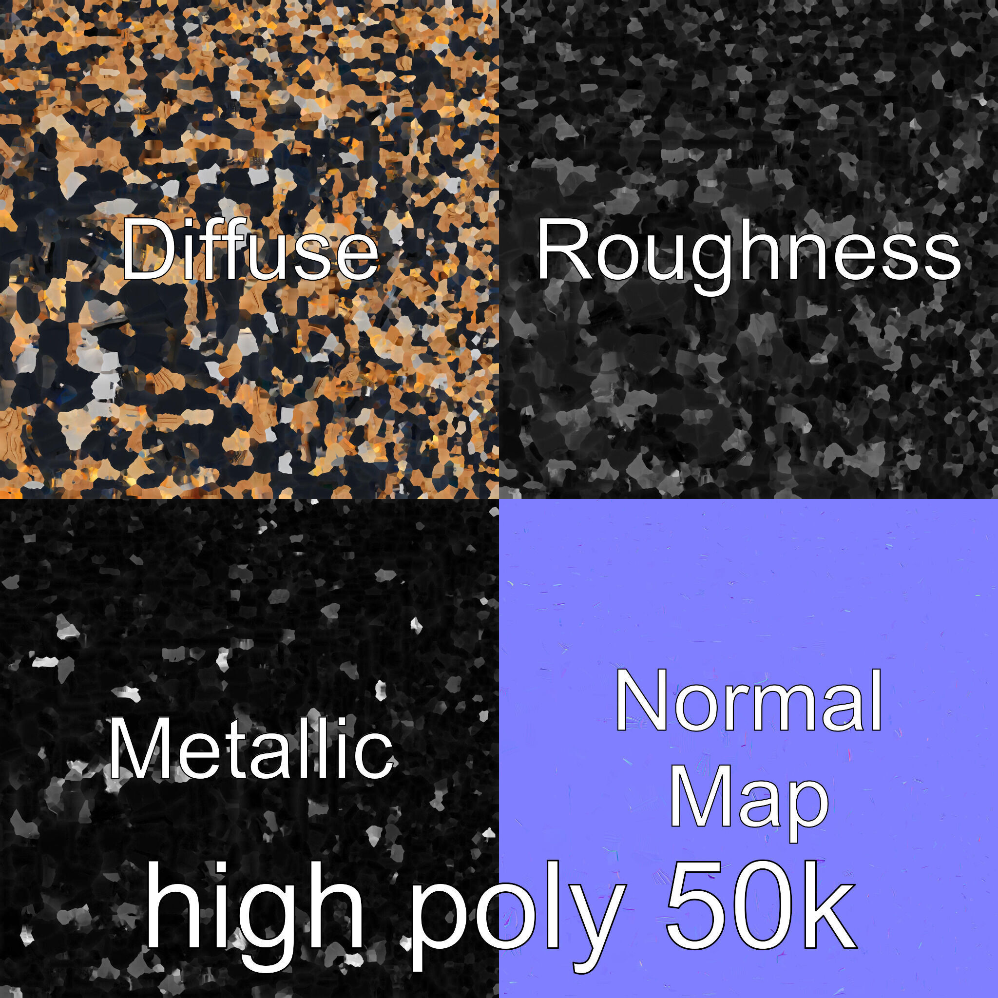 A-frame Cabin with Black Exterior model pack Low-poly 3D model_32