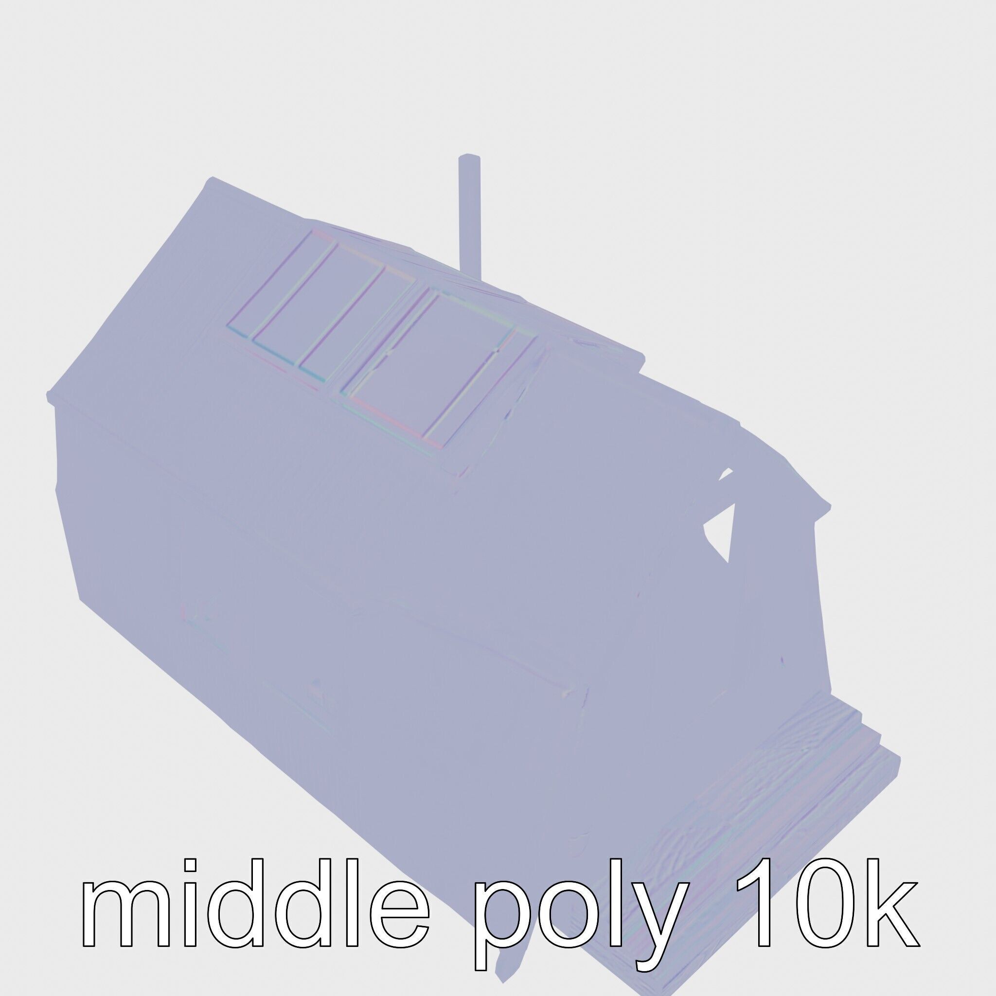 A-frame Cabin with Black Exterior model pack Low-poly 3D model_23