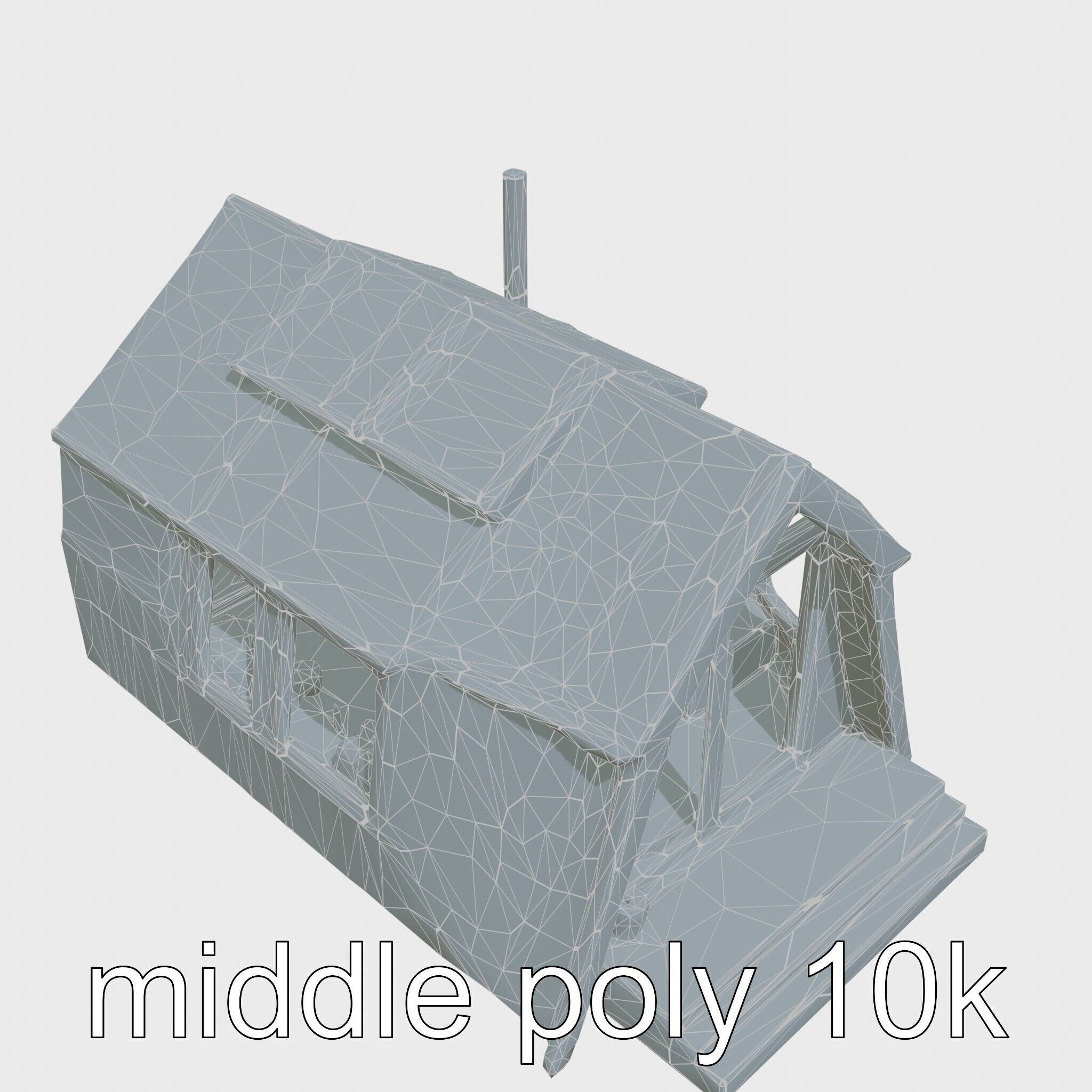 A-frame Cabin with Black Exterior model pack Low-poly 3D model_20