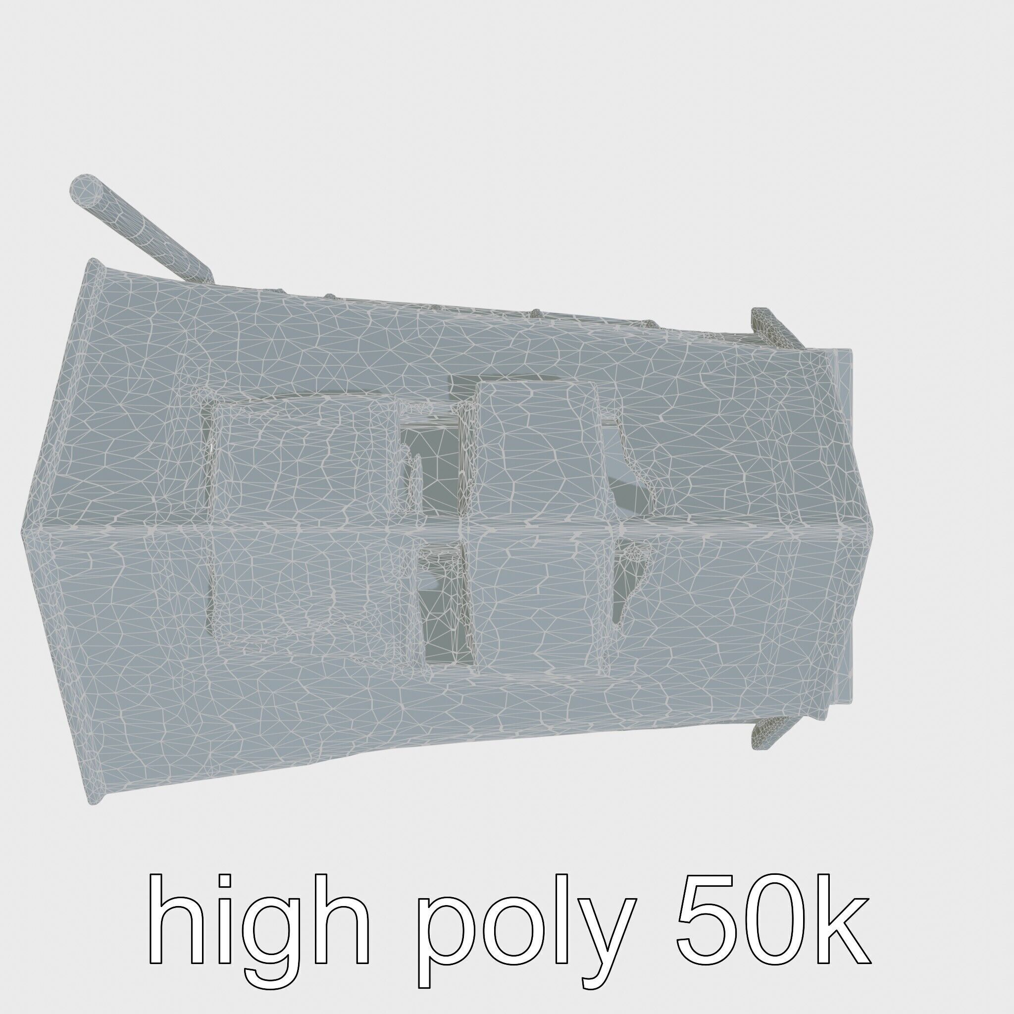 A-frame Cabin with Black Exterior model pack Low-poly 3D model_27