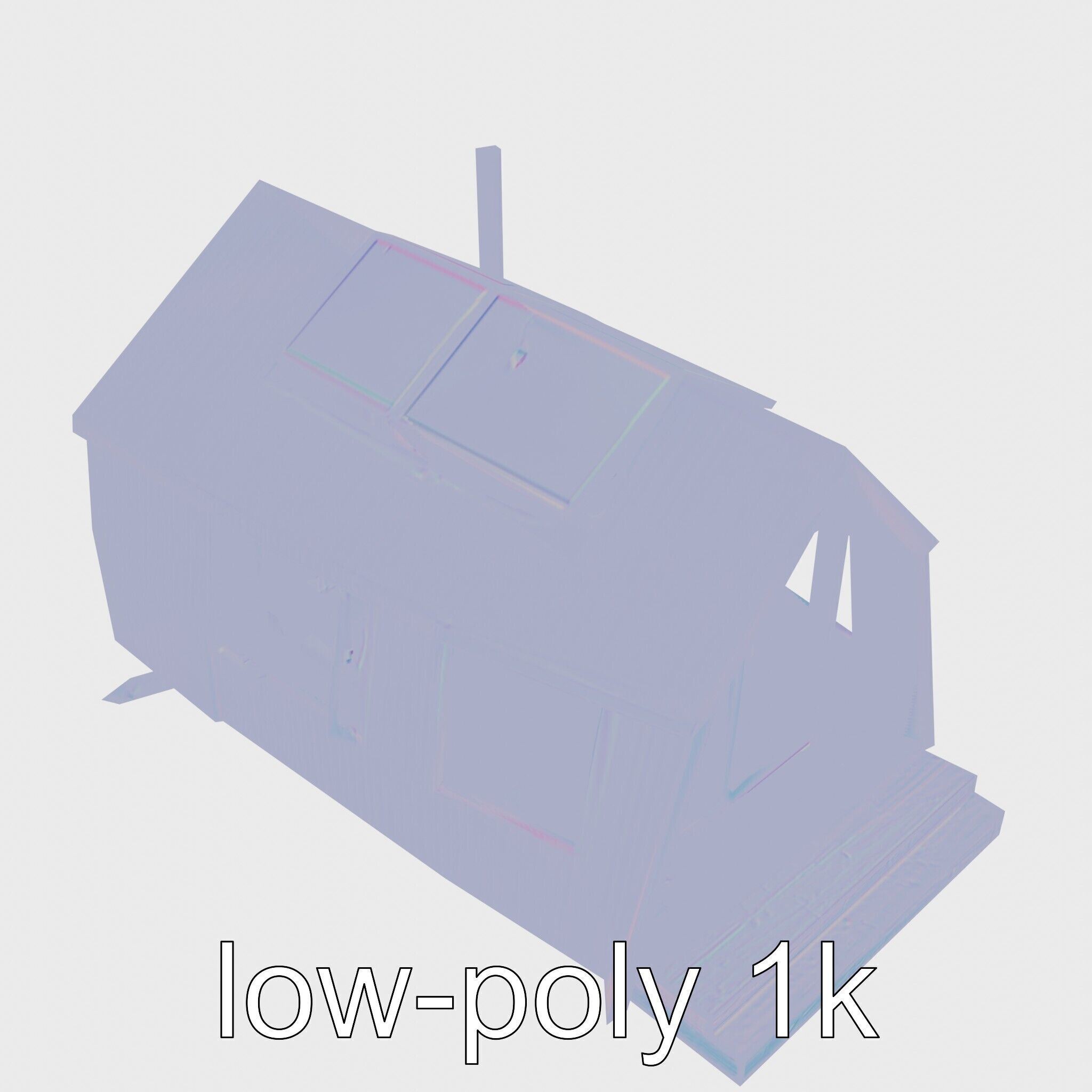 A-frame Cabin with Black Exterior model pack Low-poly 3D model_22
