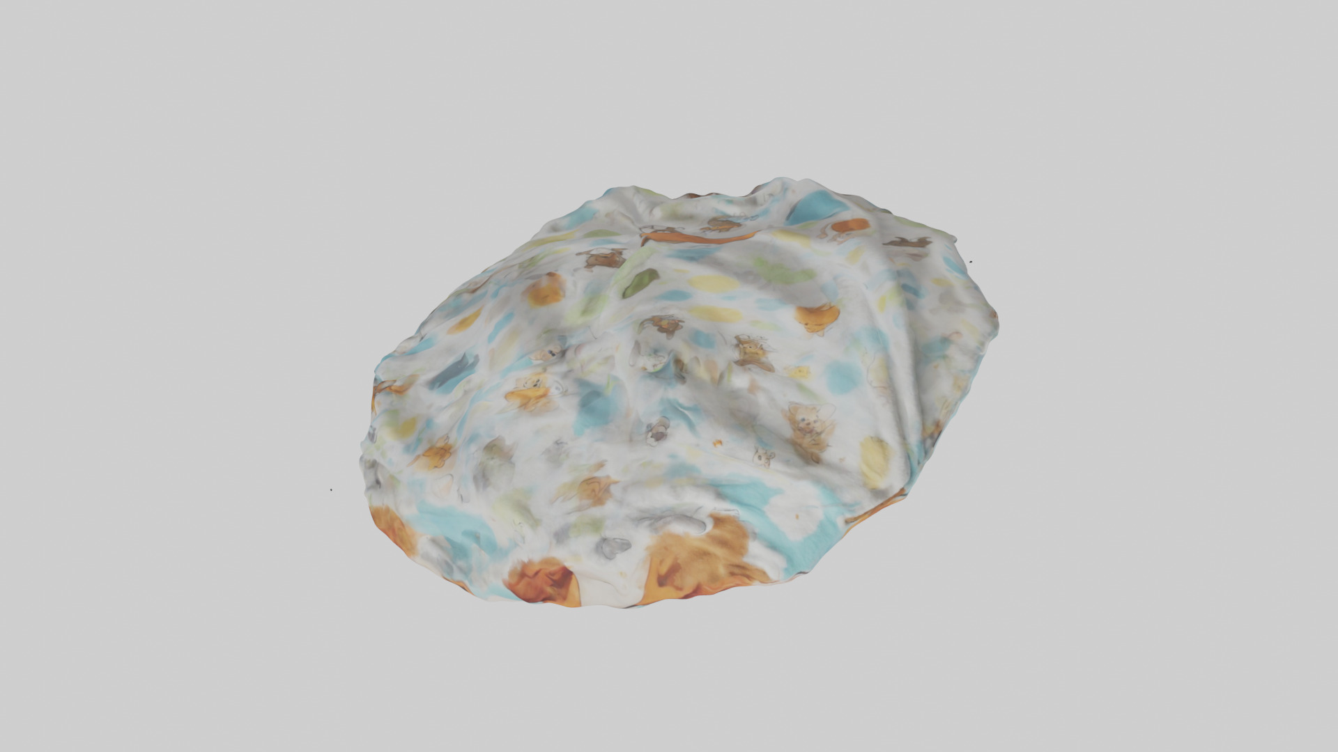 Cartoon Blanket model 3D model_14