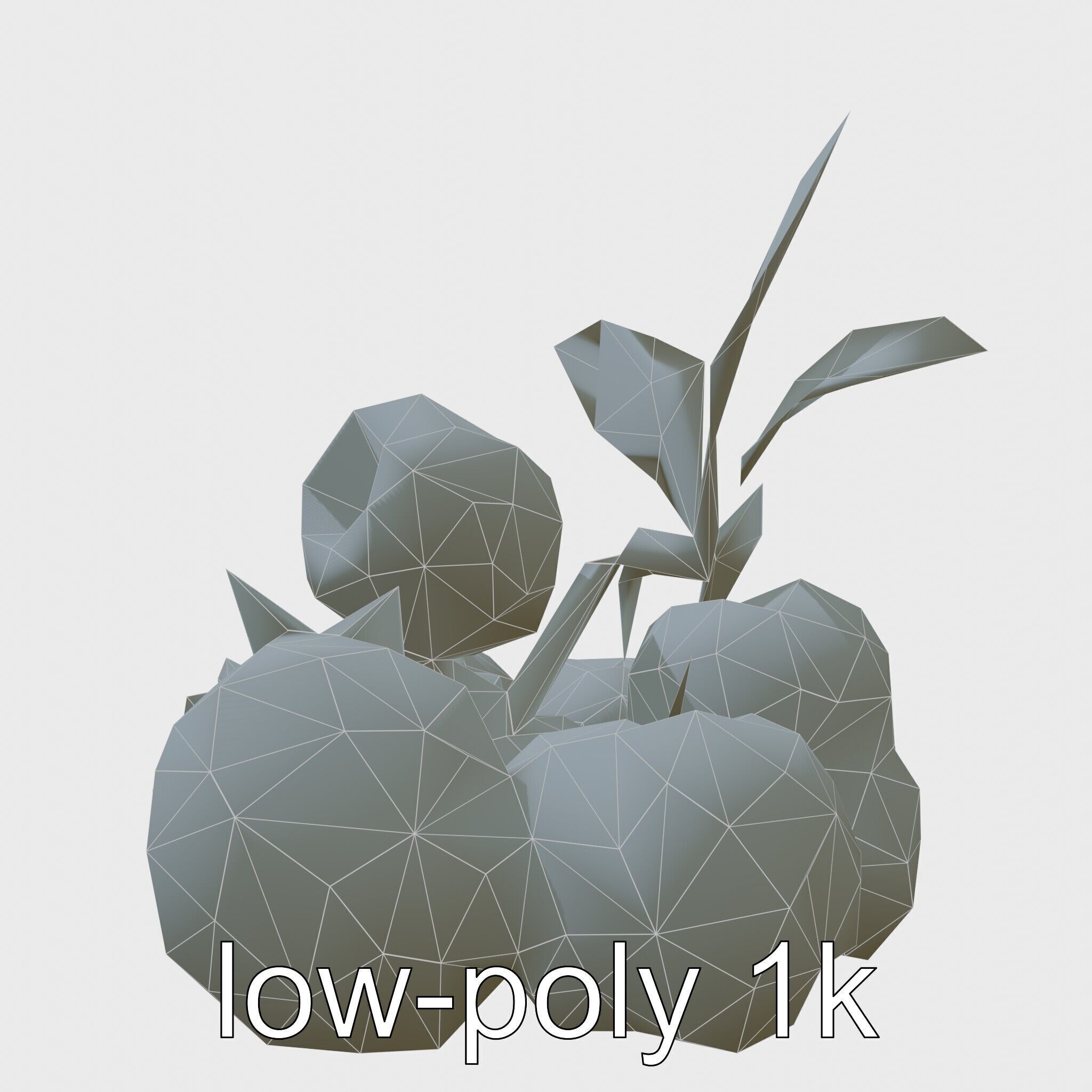 Raspberry Cluster with Texture model pack Low-poly 3D model_10