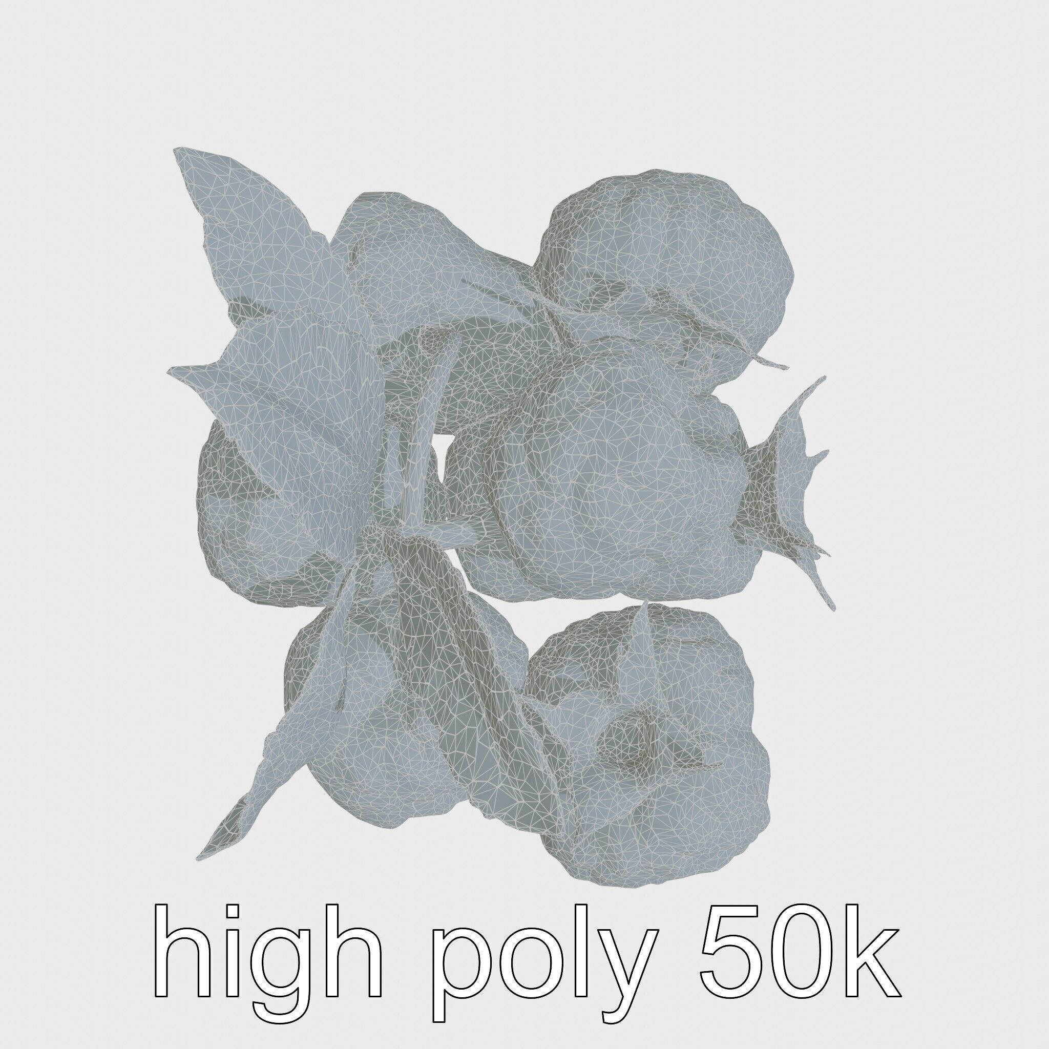 Raspberry Cluster with Texture model pack Low-poly 3D model_24