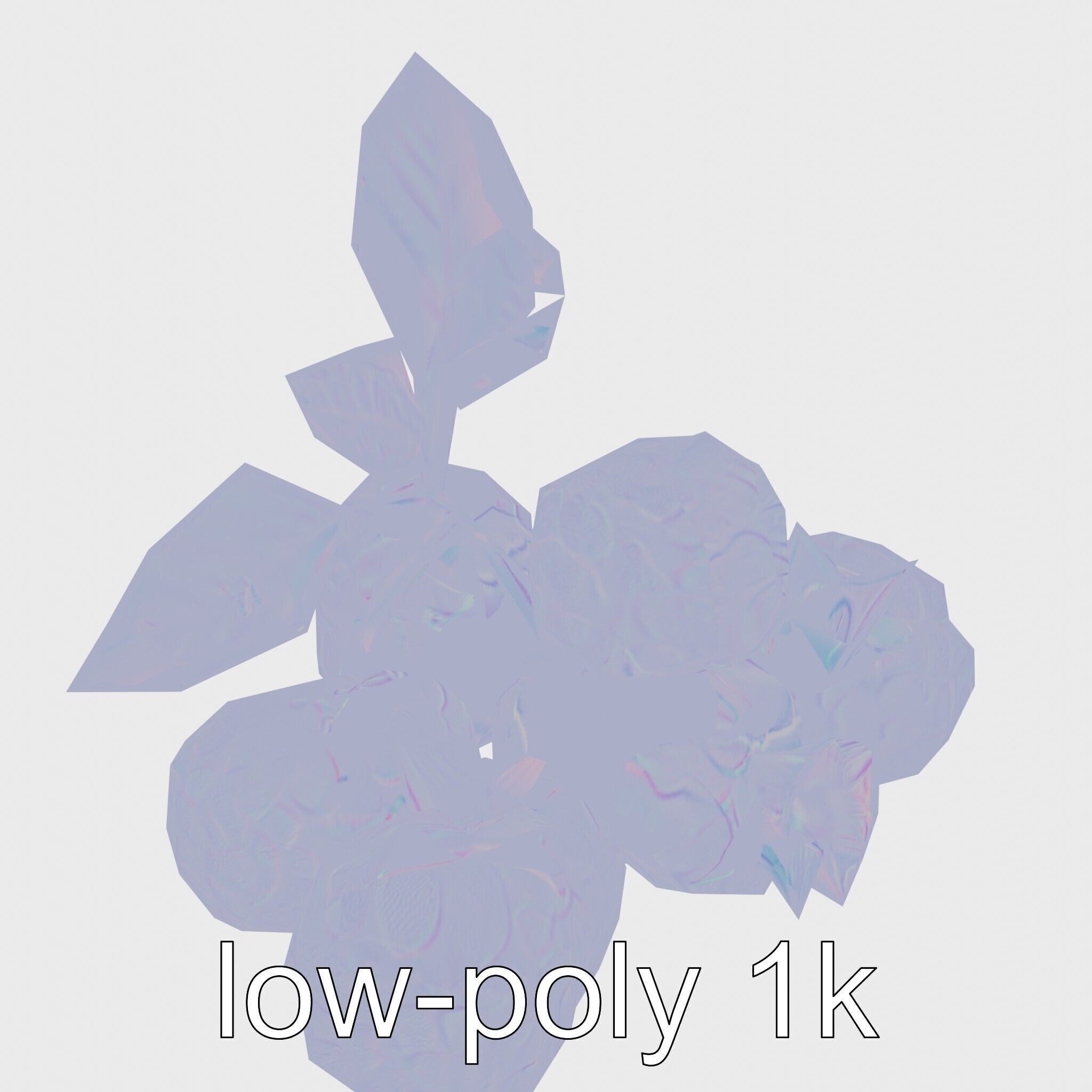 Raspberry Cluster with Texture model pack Low-poly 3D model_25