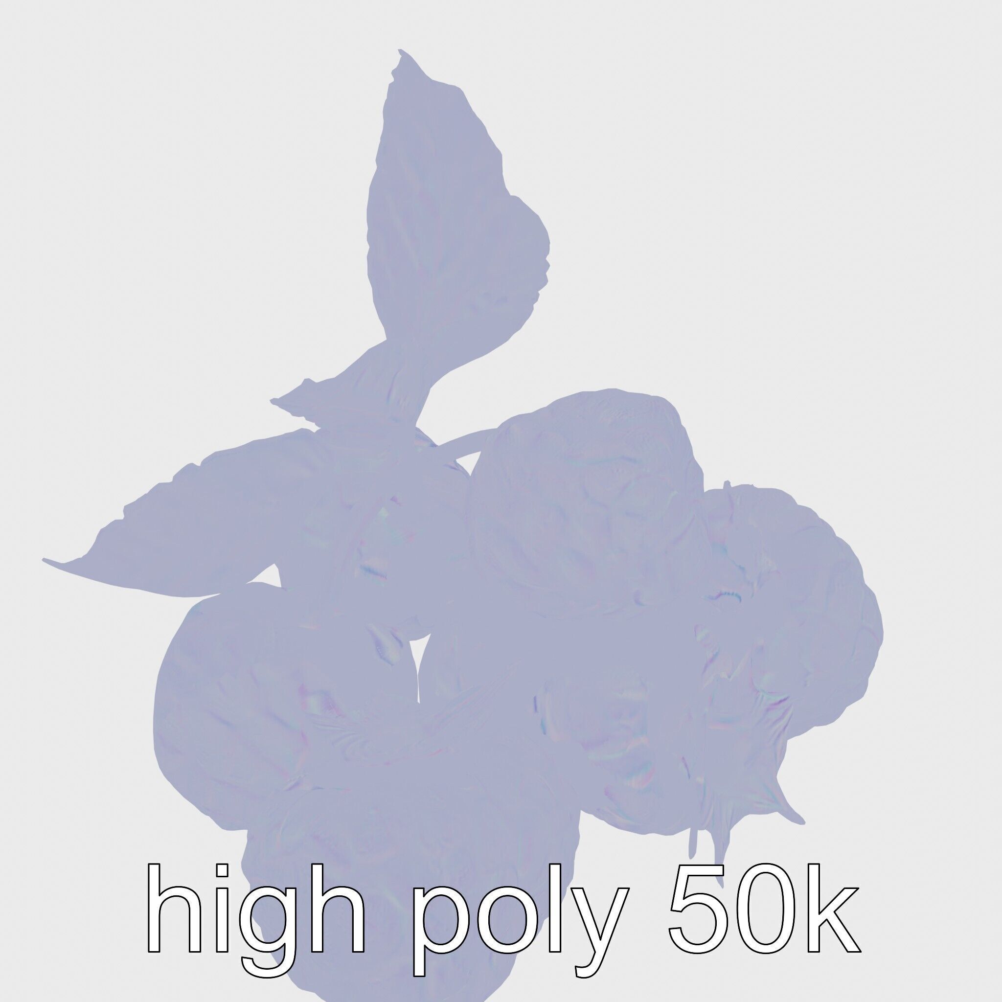 Raspberry Cluster with Texture model pack Low-poly 3D model_22