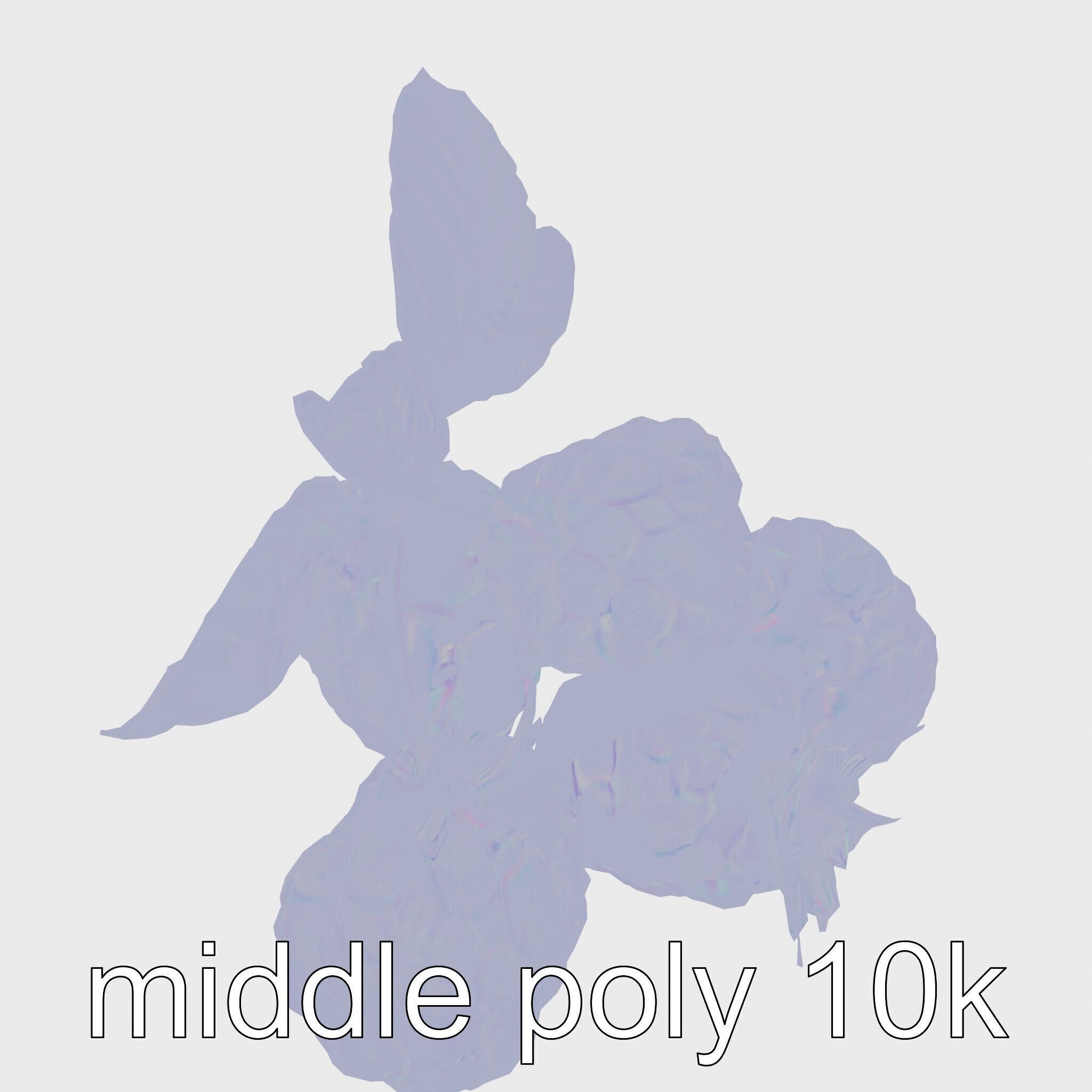 Raspberry Cluster with Texture model pack Low-poly 3D model_14