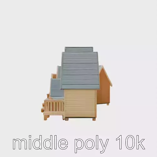 A-Frame Cabin Resort Model Pack