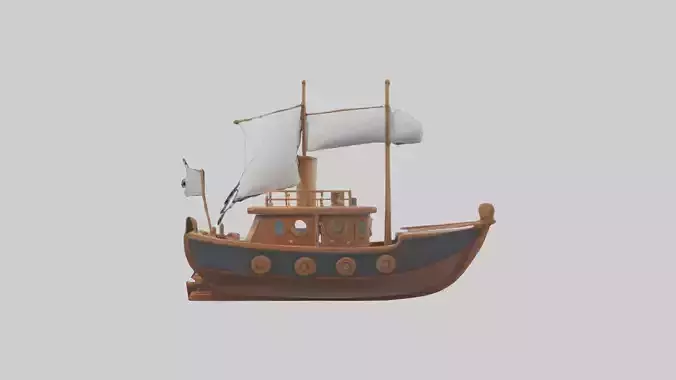 Cartoon Boat model