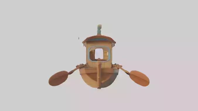 artoon Boat Paddle model