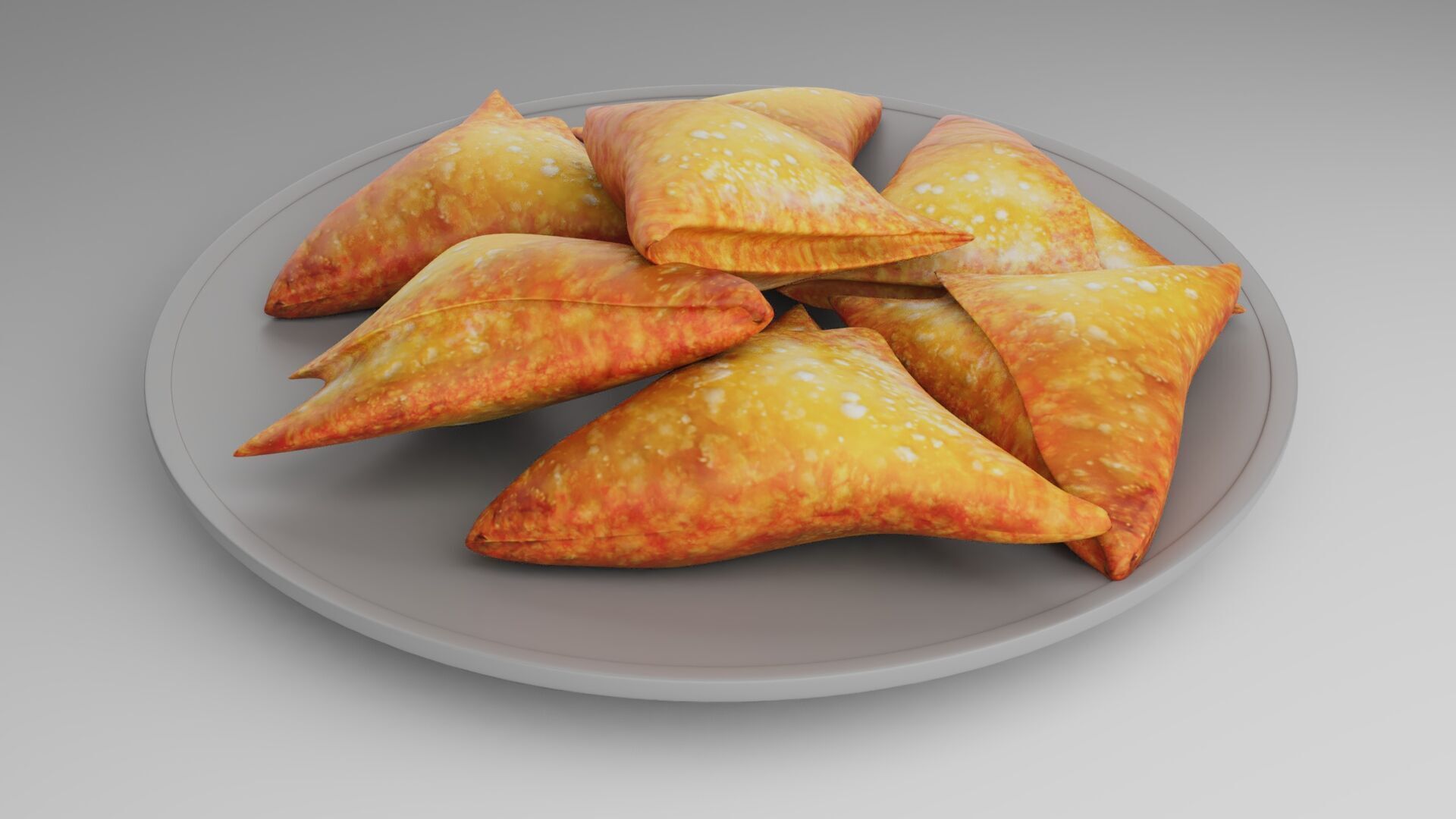 samosa sambosa  Ramadan iftar 3D model_2