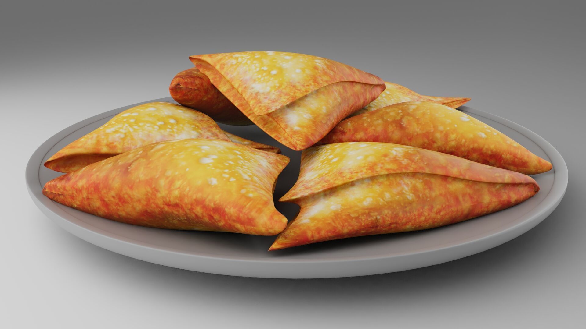 samosa sambosa  Ramadan iftar 3D model_4