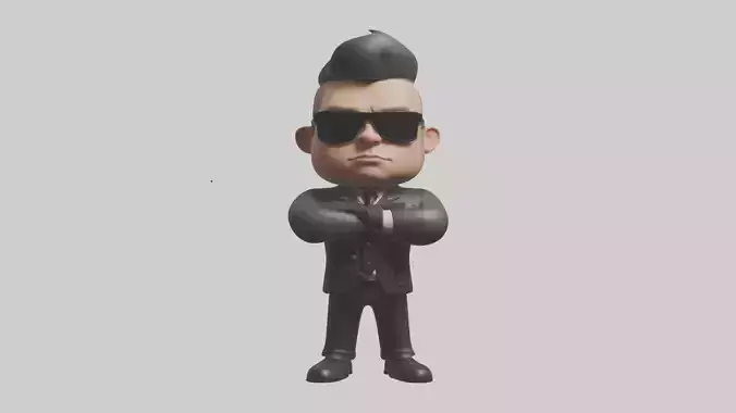 Cartoon Bodyguard model 3D model