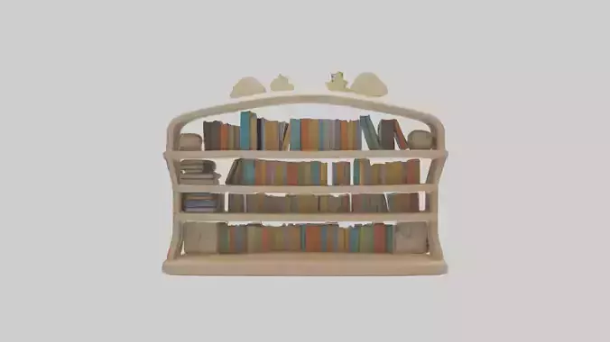 Cartoon Book Shelf model