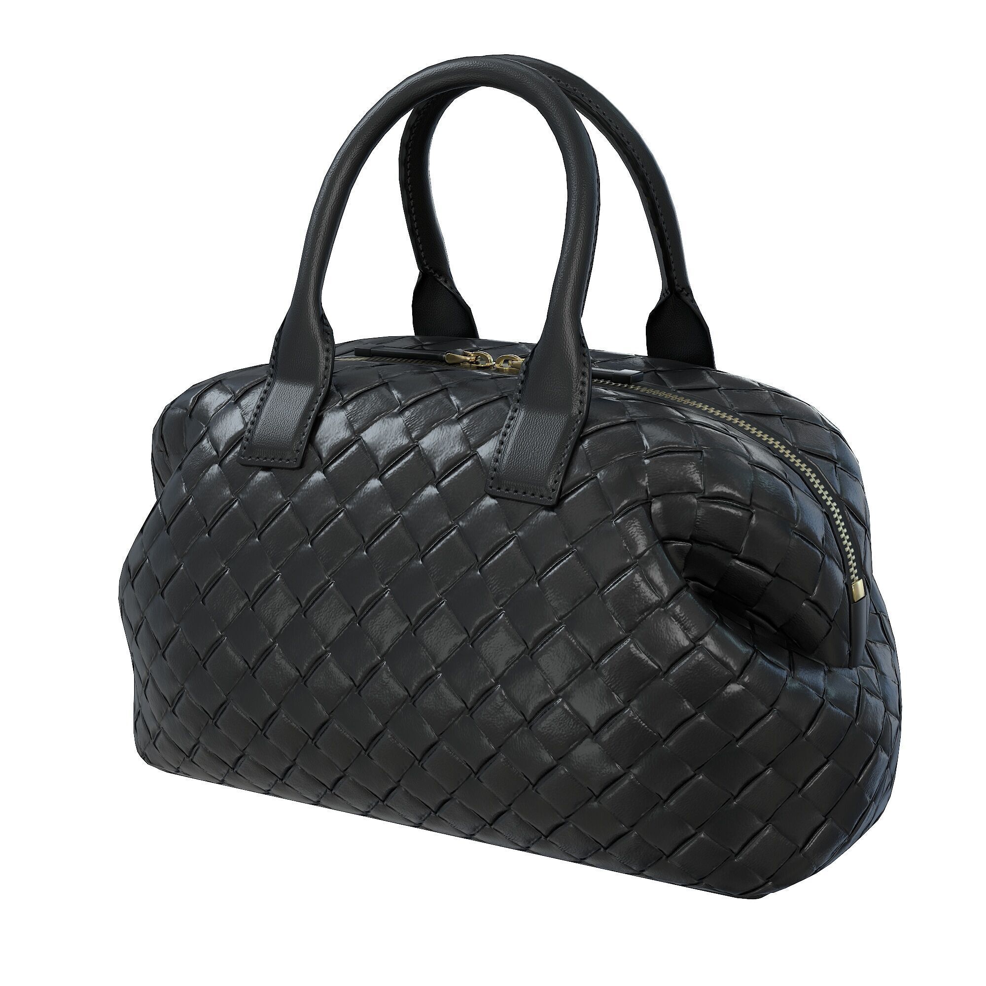 Bottega Veneta Bauletto Intrecciato Bag Low-poly 3D model_5