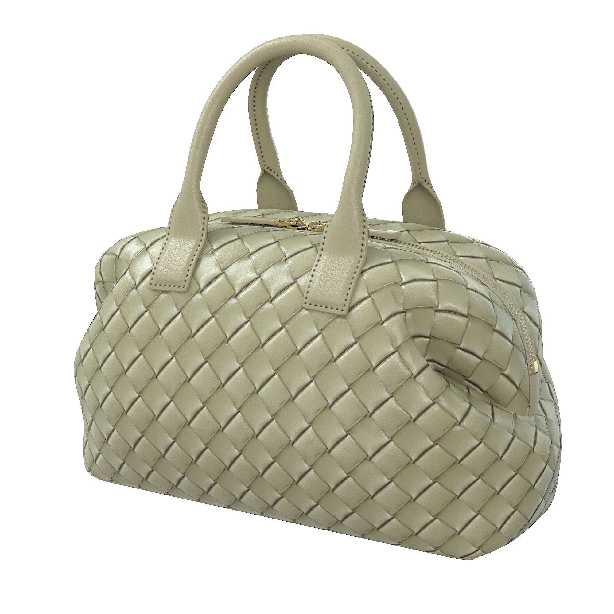 Bottega Veneta Bauletto Intrecciato Bag Low-poly 3D model_9
