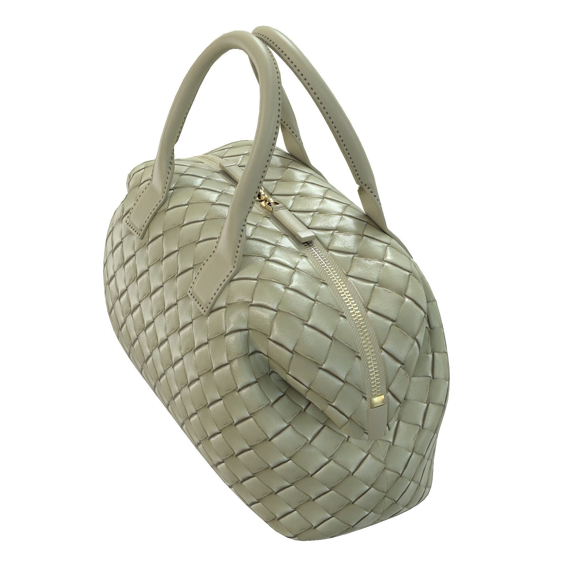 Bottega Veneta Bauletto Intrecciato Bag Low-poly 3D model_7