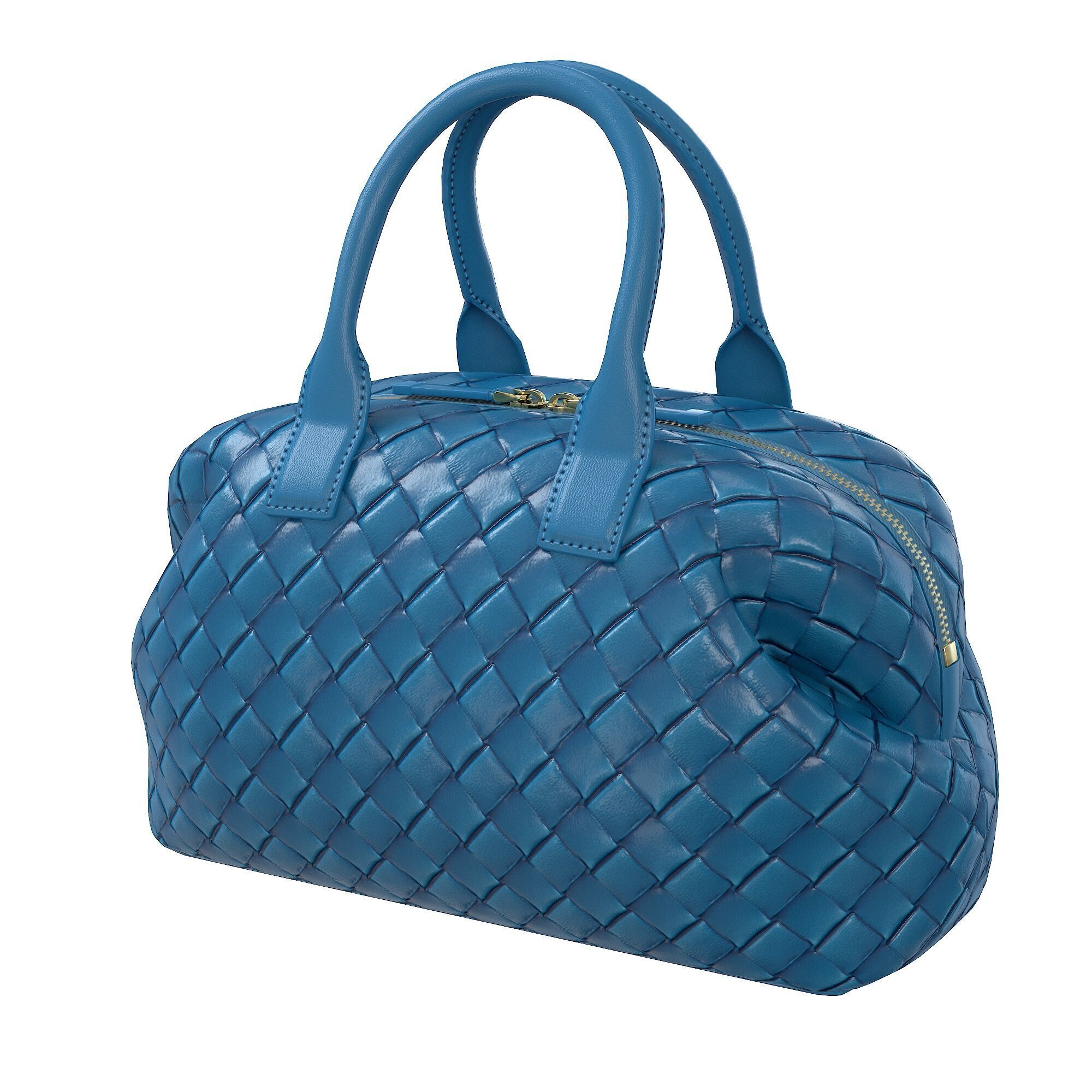 Bottega Veneta Bauletto Intrecciato Bag Low-poly 3D model_8