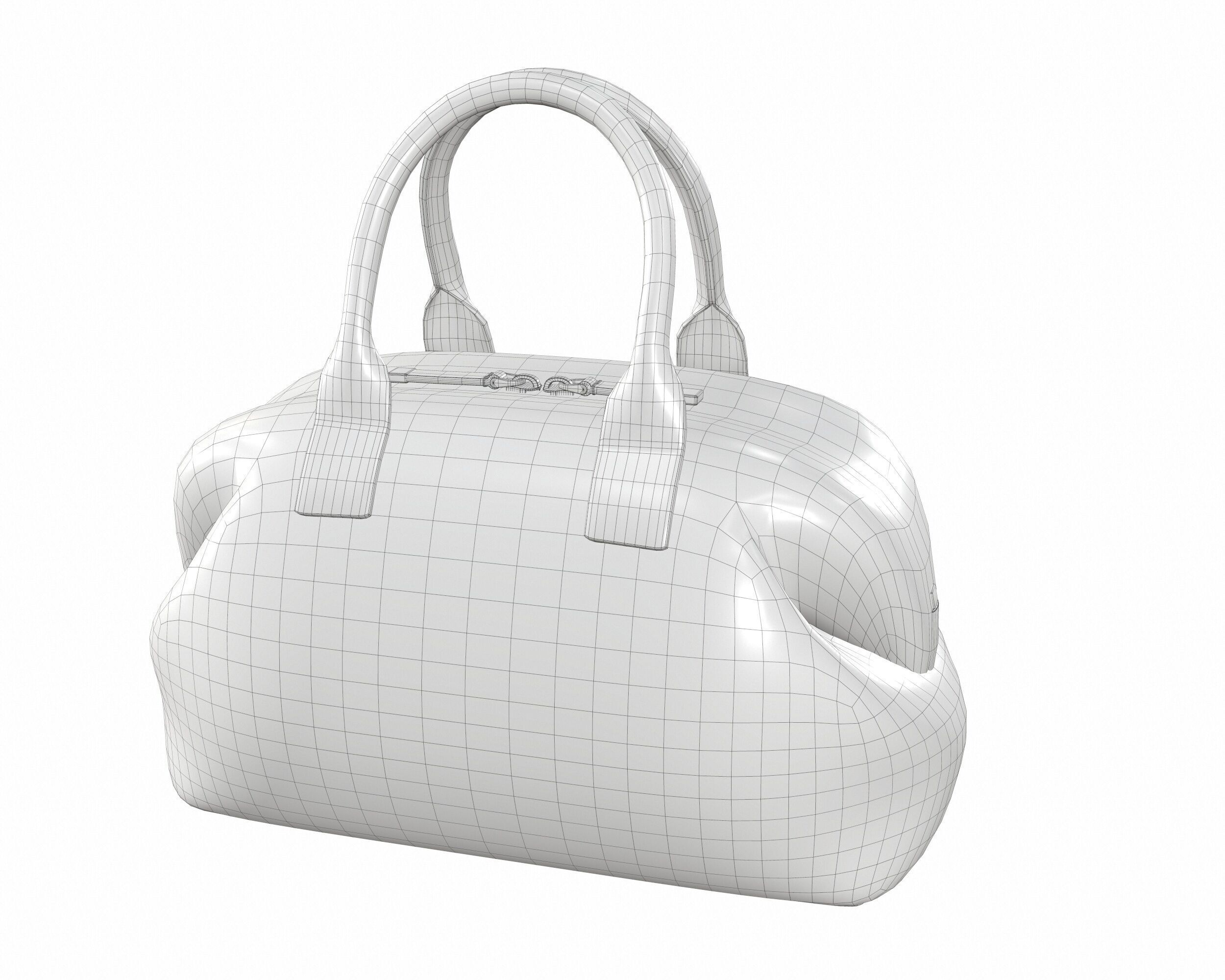 Bottega Veneta Bauletto Intrecciato Bag Low-poly 3D model_12