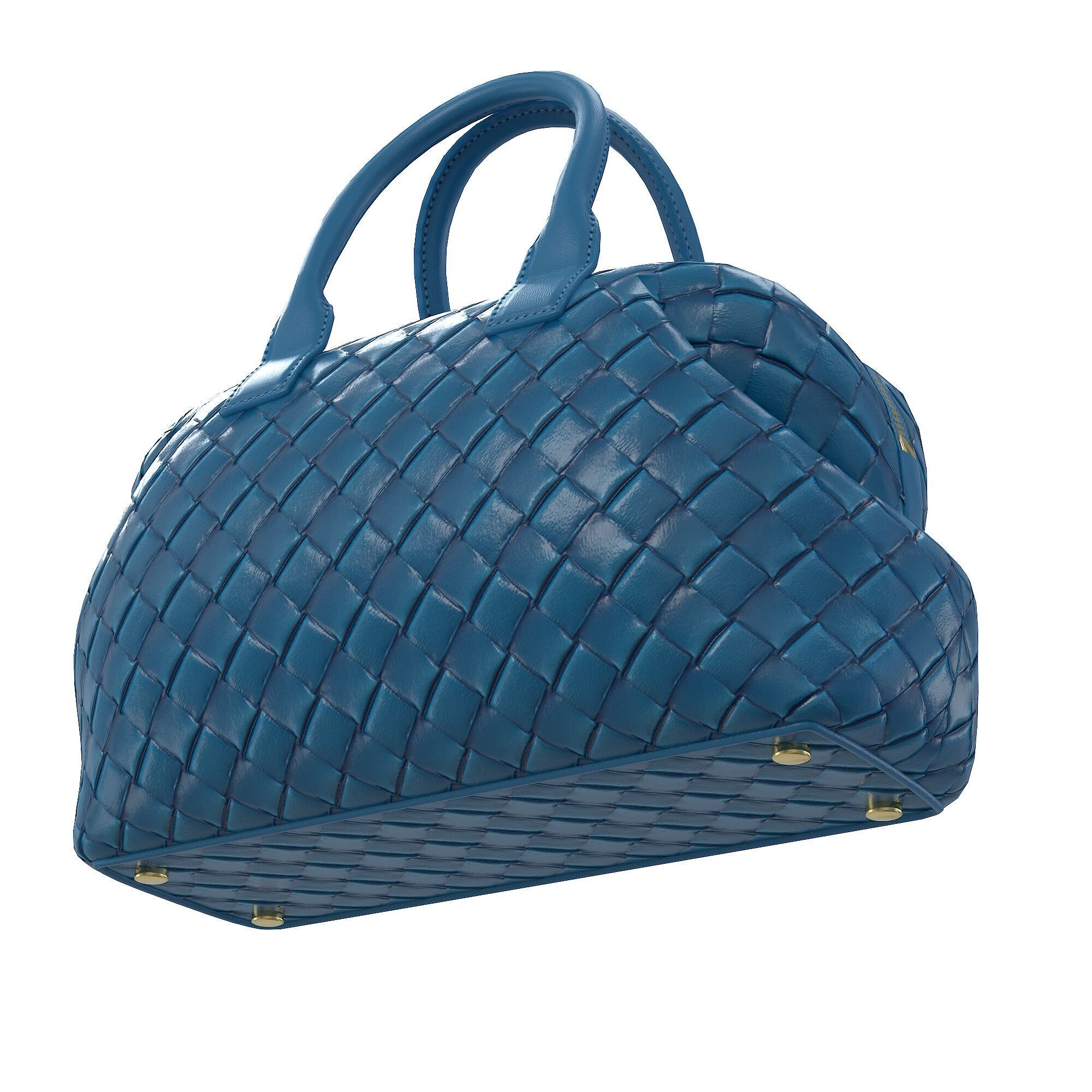 Bottega Veneta Bauletto Intrecciato Bag Low-poly 3D model_2