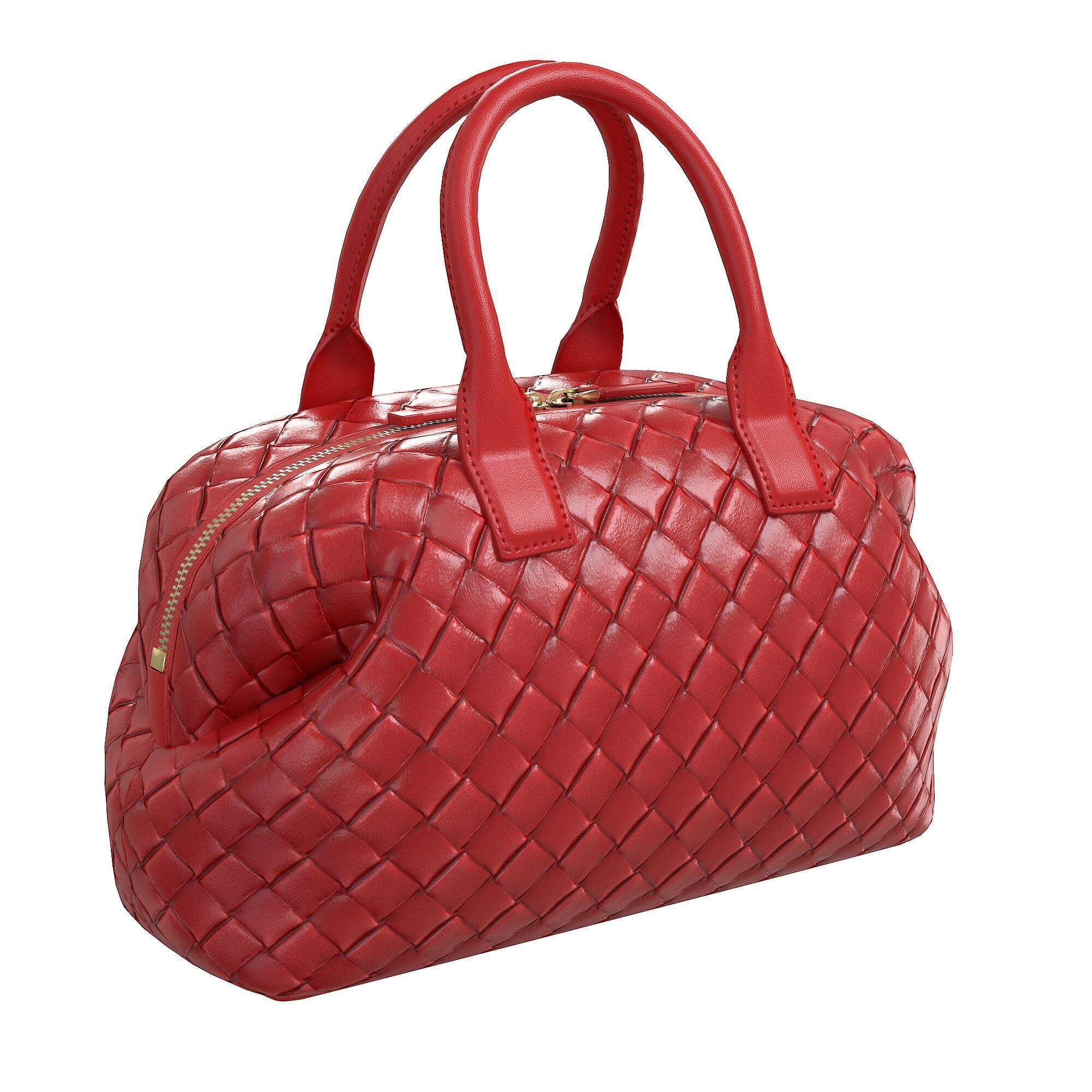 Bottega Veneta Bauletto Intrecciato Bag Low-poly 3D model_1