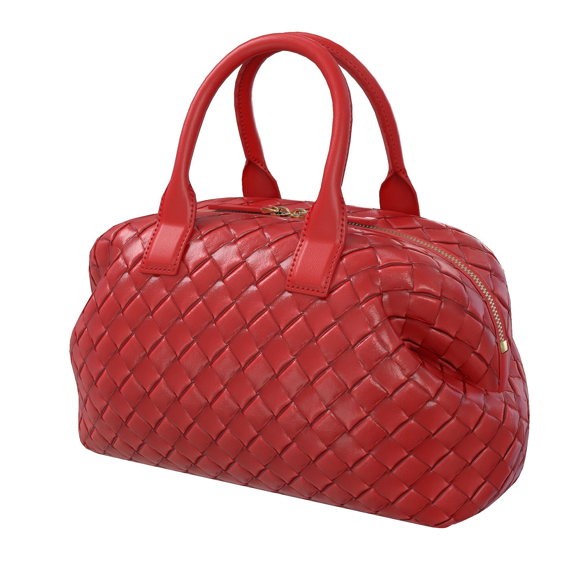 Bottega Veneta Bauletto Intrecciato Bag Low-poly 3D model_11