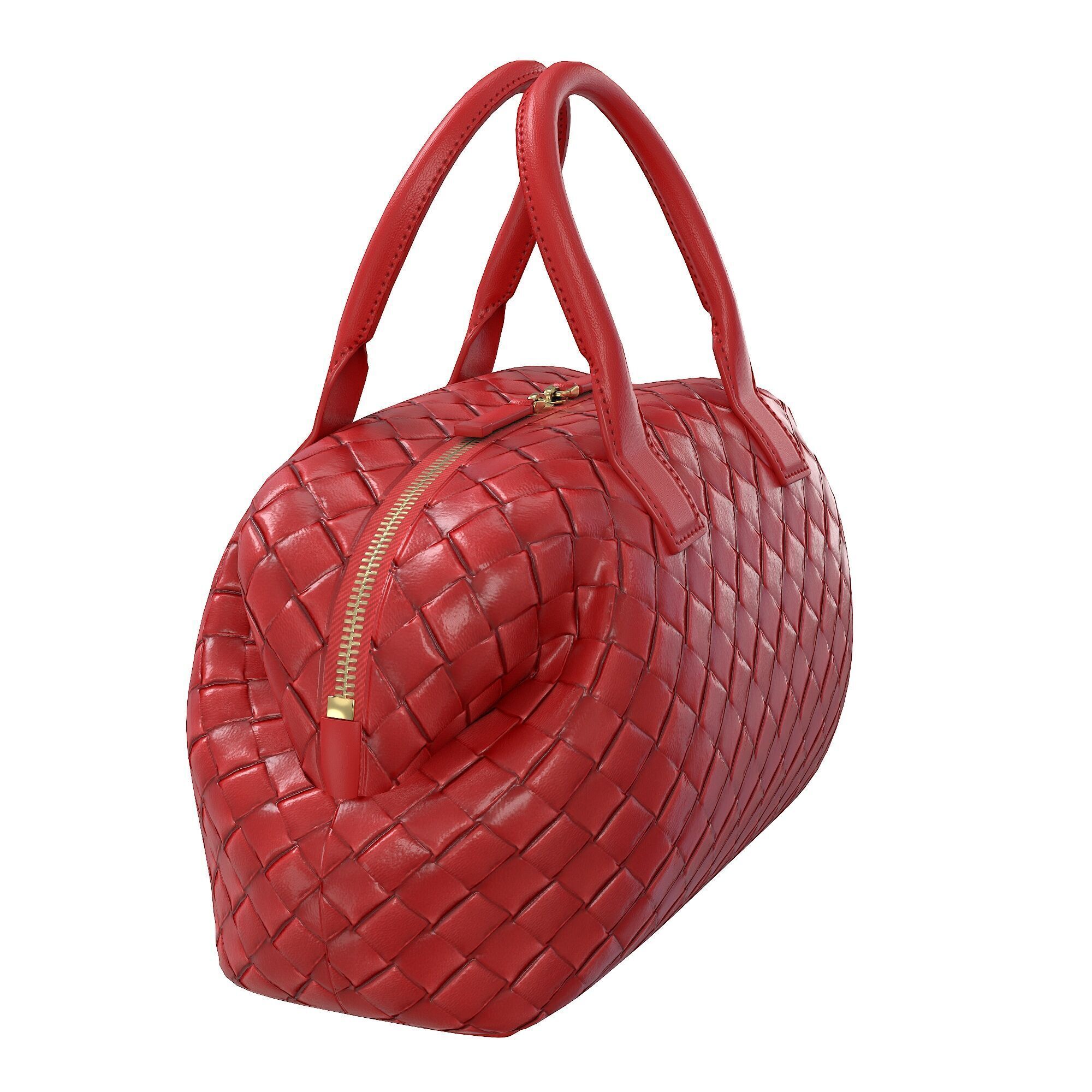 Bottega Veneta Bauletto Intrecciato Bag Low-poly 3D model_4