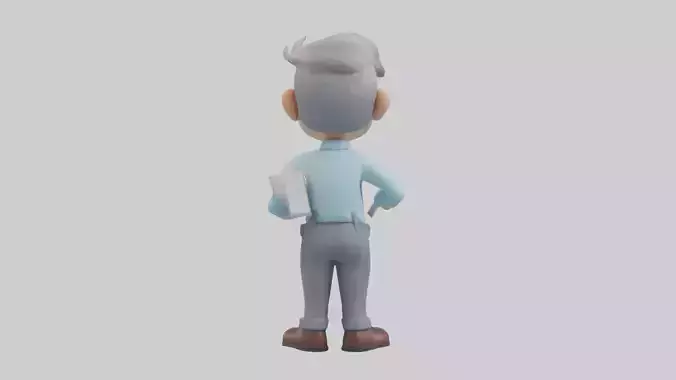 Cartoon Bookkeeper model