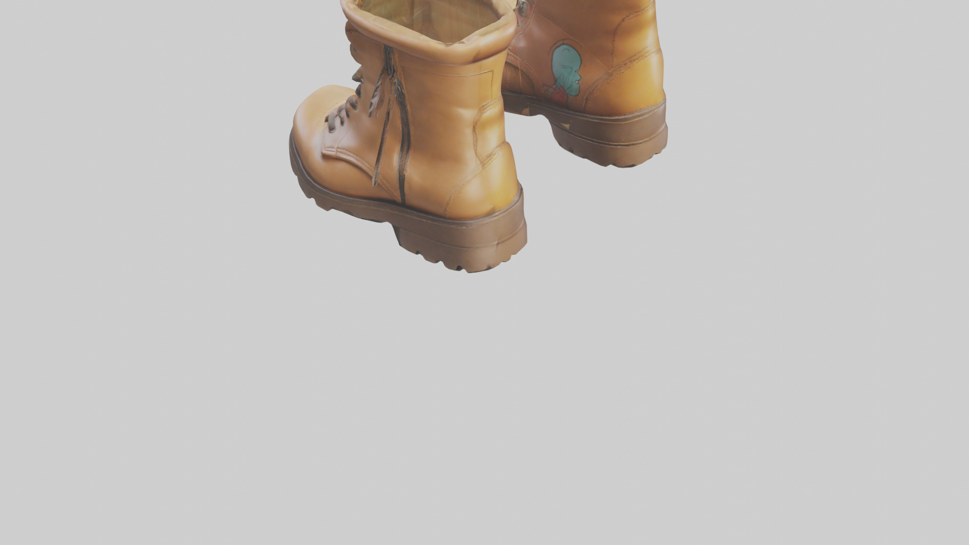 Cartoon Boots model 3D model_5